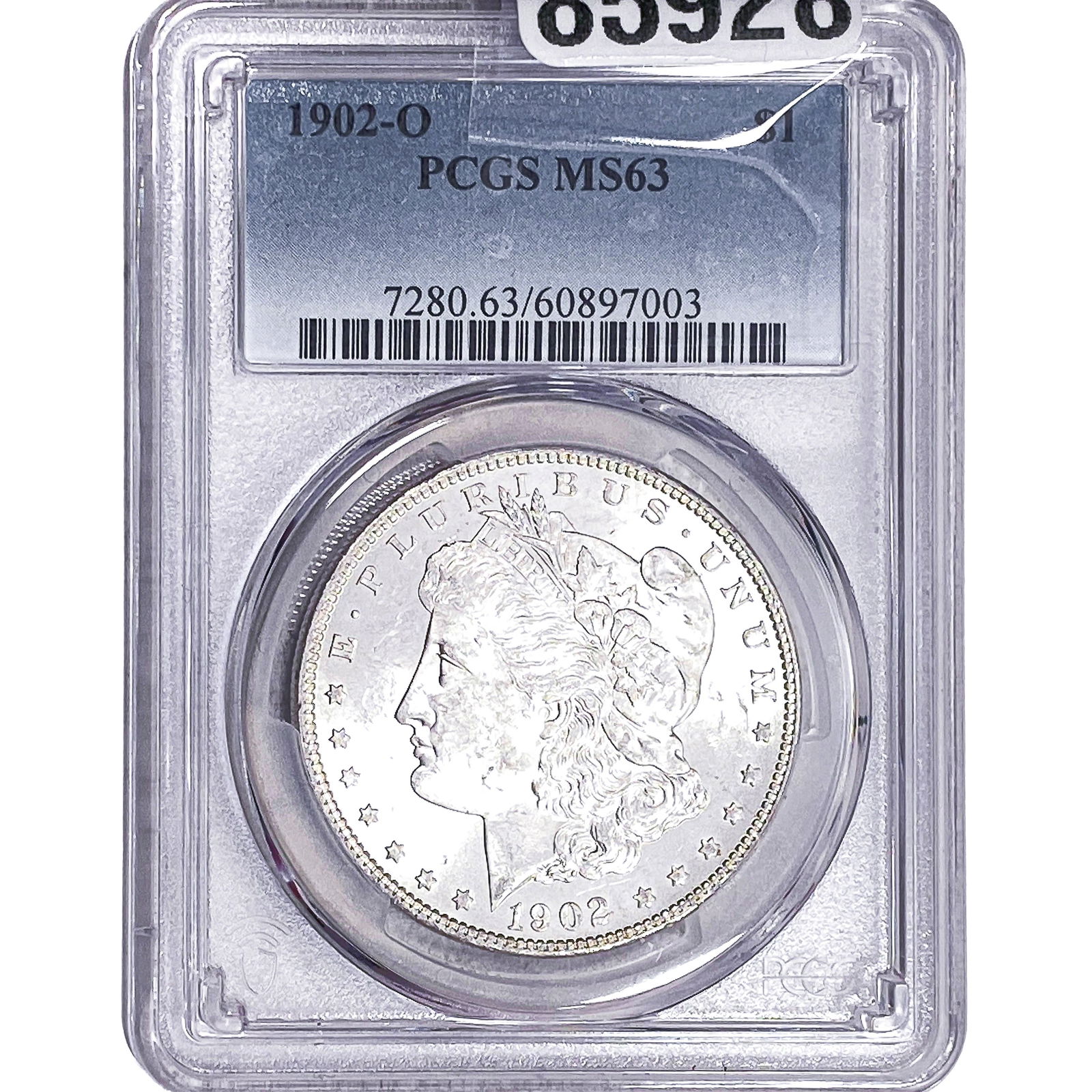 1902-O Morgan Silver Dollar PCGS MS63: 1902-O Morgan Silver Dollar PCGS MS63
