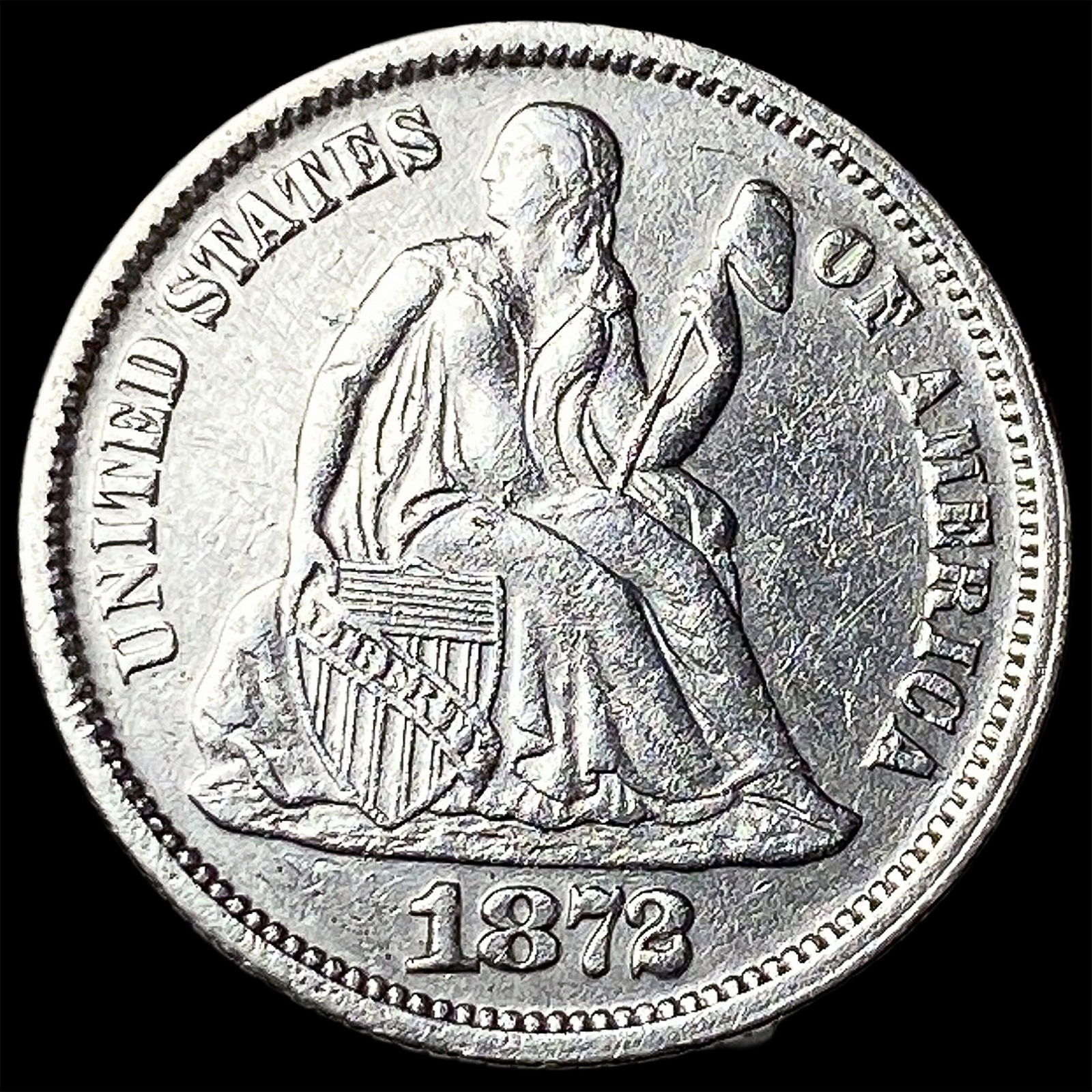 1873 Seated Liberty Dime UNCIRCULATED (1 of 2)