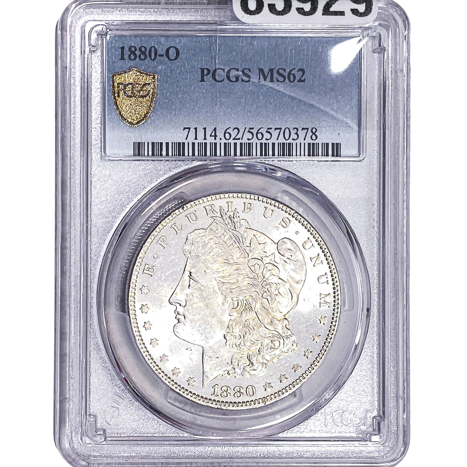 1880-O Morgan Silver Dollar PCGS MS62: 1880-O Morgan Silver Dollar PCGS MS62