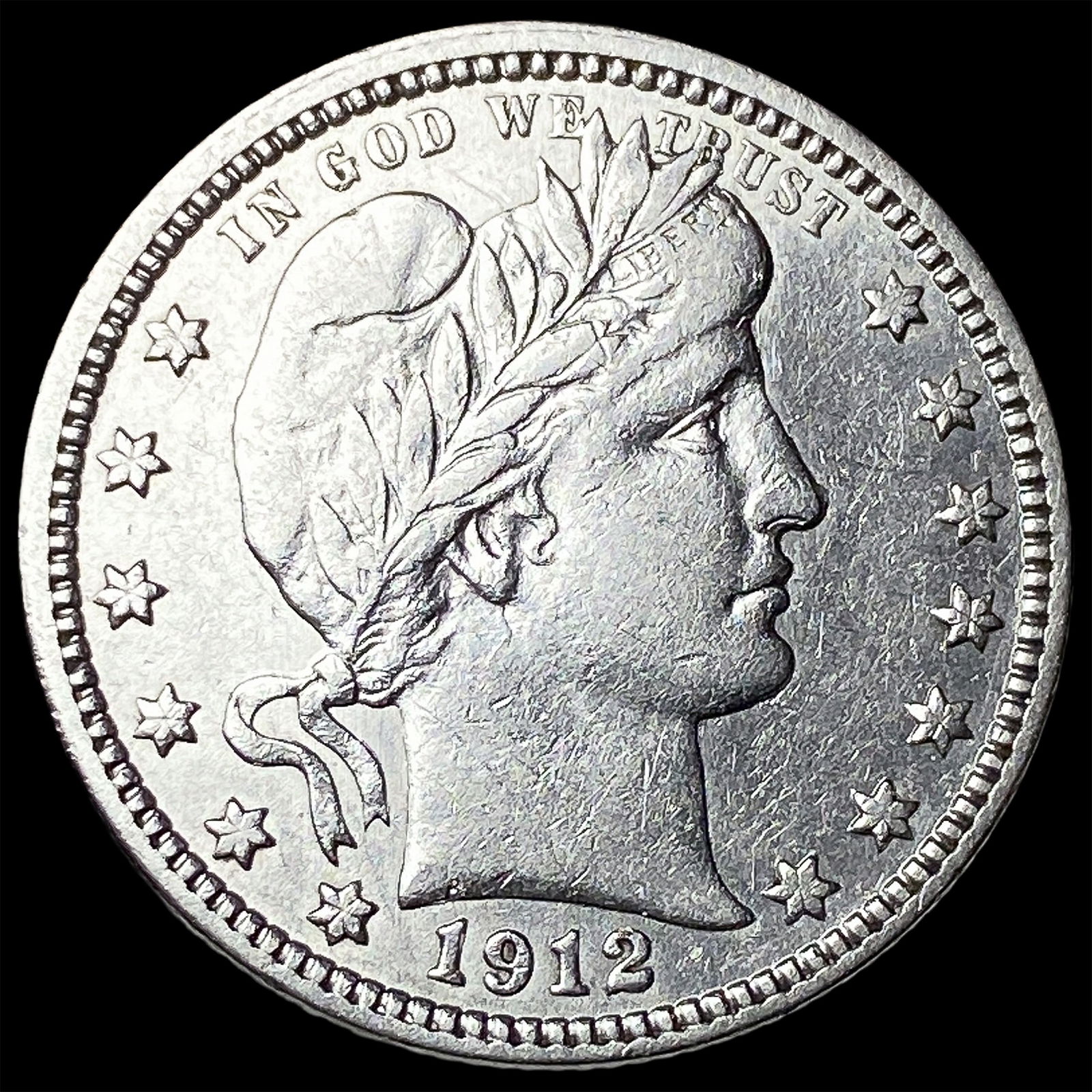 1912 Barber Silver Quarter UNCIRCULATED: 1912 Barber Silver Quarter UNCIRCULATED