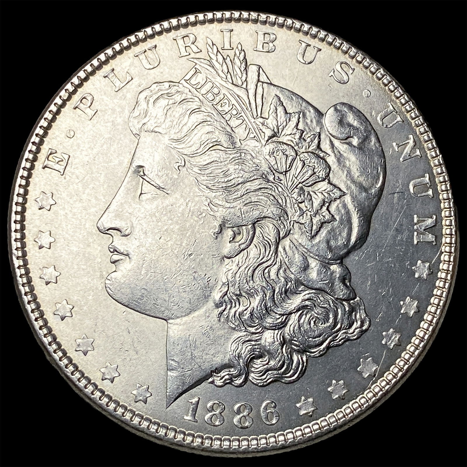1886 Silver Morgan Dollar CHOICE BU: 1886 Silver Morgan Dollar CHOICE BU