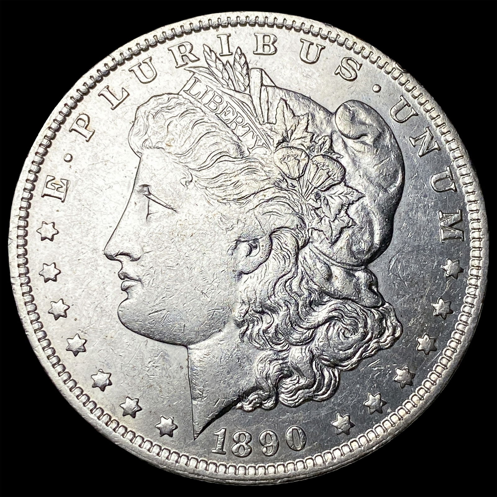 1890 Morgan Silver Dollar CLOSELY UNCIRCULATED: 1890 Morgan Silver Dollar CLOSELY UNCIRCULATED