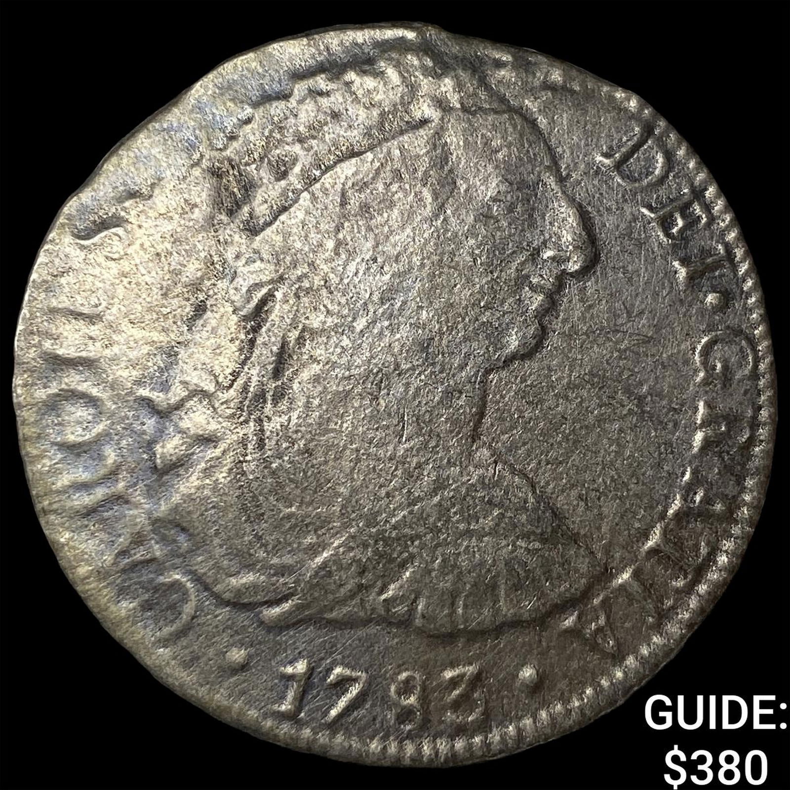 1783 Colonial Spain Silver "El Cazador" Shipwreck 8 Reale NEARLY UNCIRCULATED: 1783 Colonial Spain Silver "El Cazador" Shipwreck 8 Reale NEARLY UNCIRCULATED
