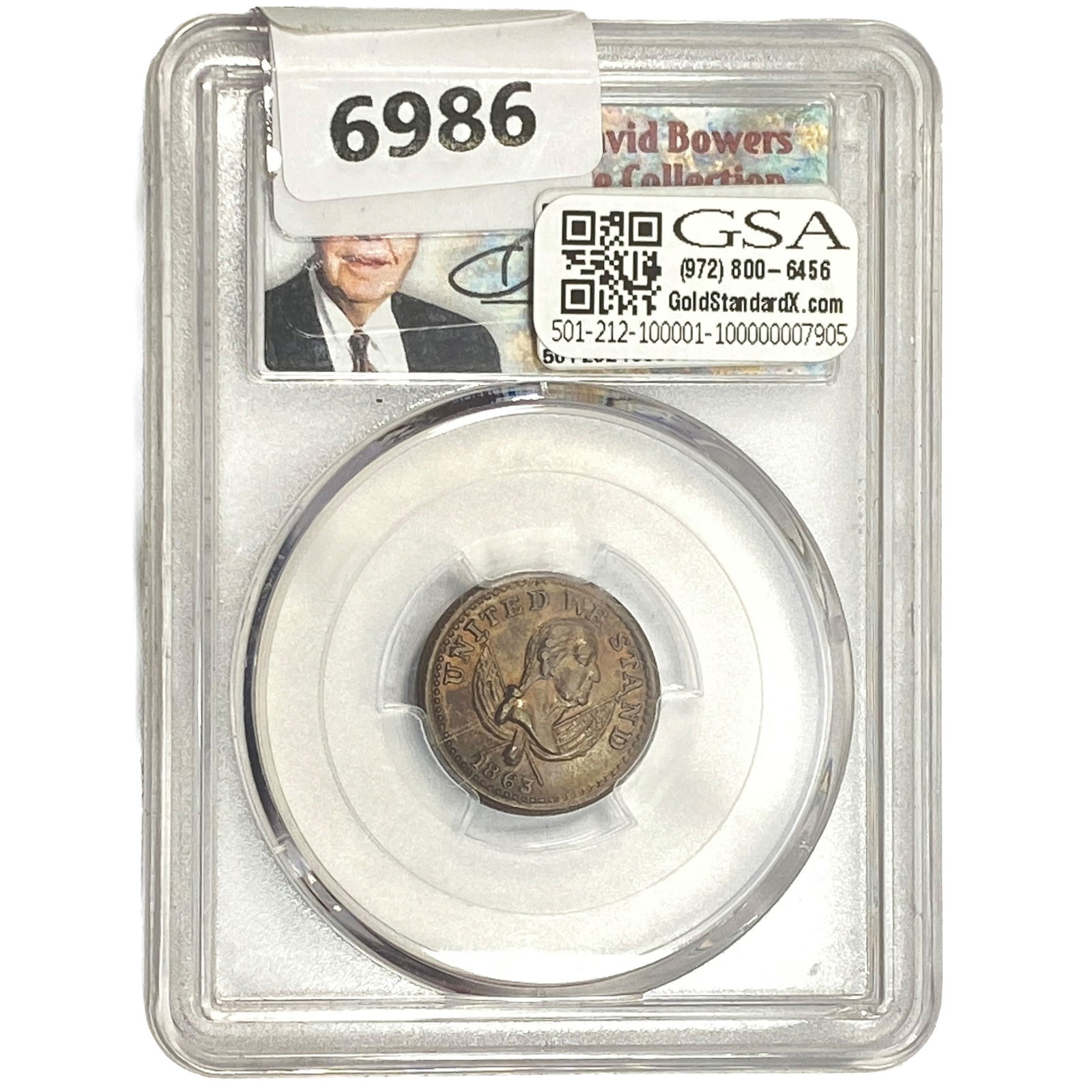 1863 NY Token PCGS MS65 BN: 1863 NY Token PCGS MS65 BN