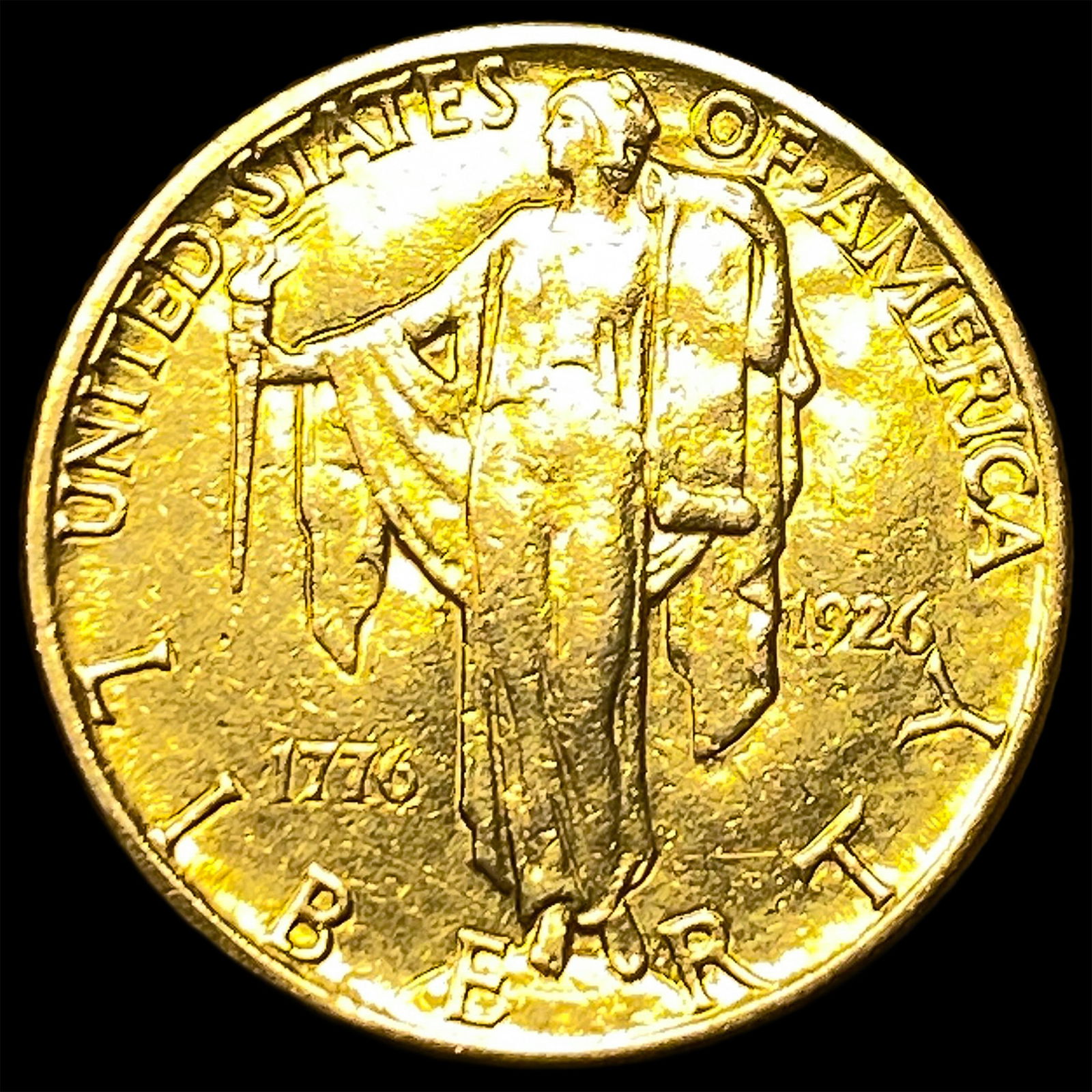 1926 Gold $2.50 Sesquicentennial CHOICE AU (1 of 2)