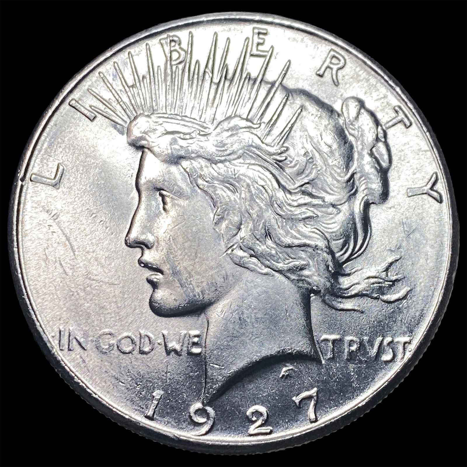 1927-S Silver Peace Dollar GEM BU (1 of 2)