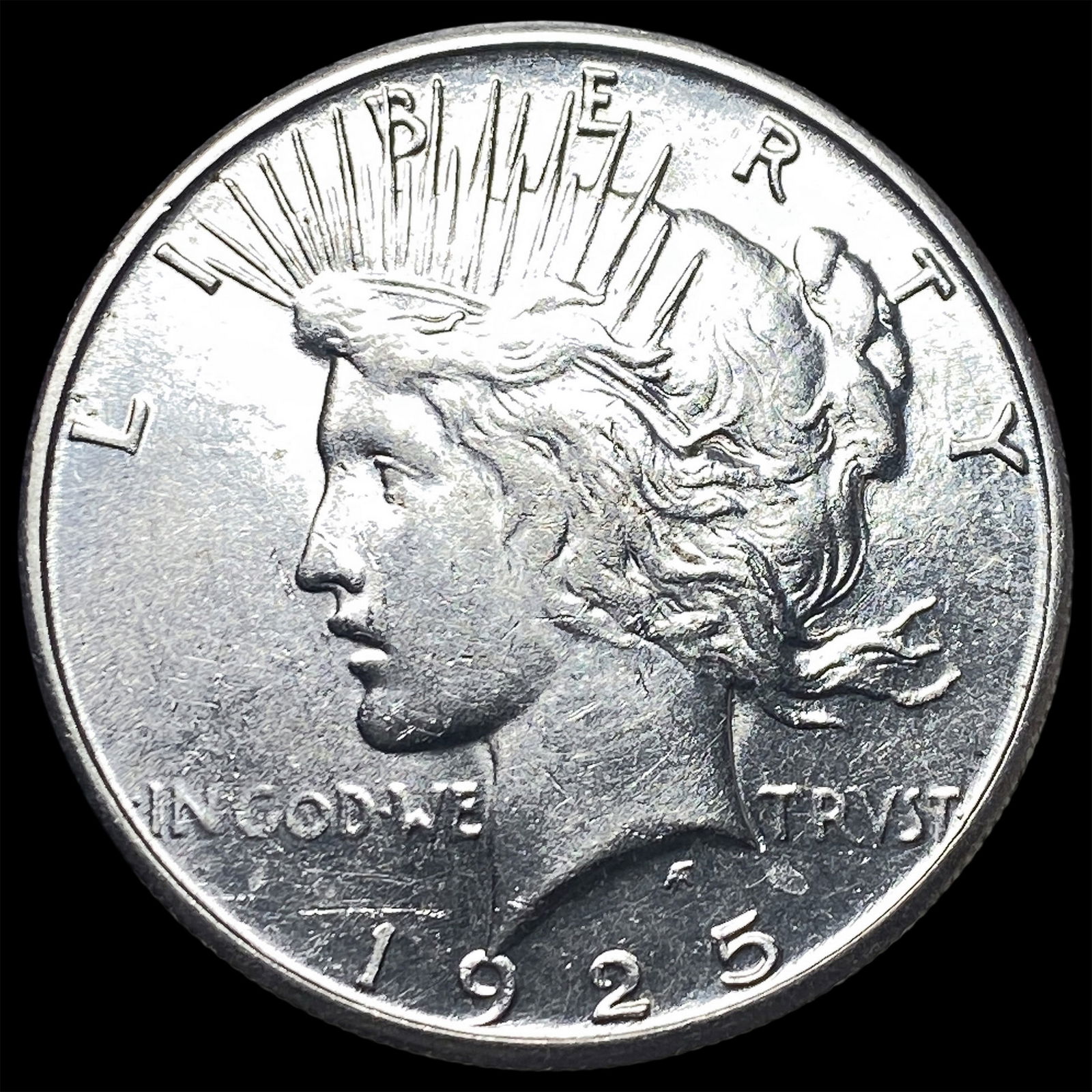 1925-S Silver Peace Dollar CLOSELY UNCIRCULATED: 1925-S Silver Peace Dollar CLOSELY UNCIRCULATED