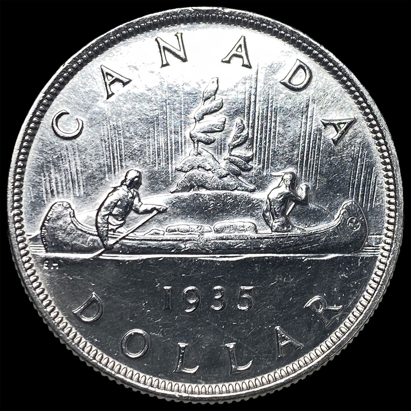 1935 Canada Silver Dollar UNCIRCULATED - 2