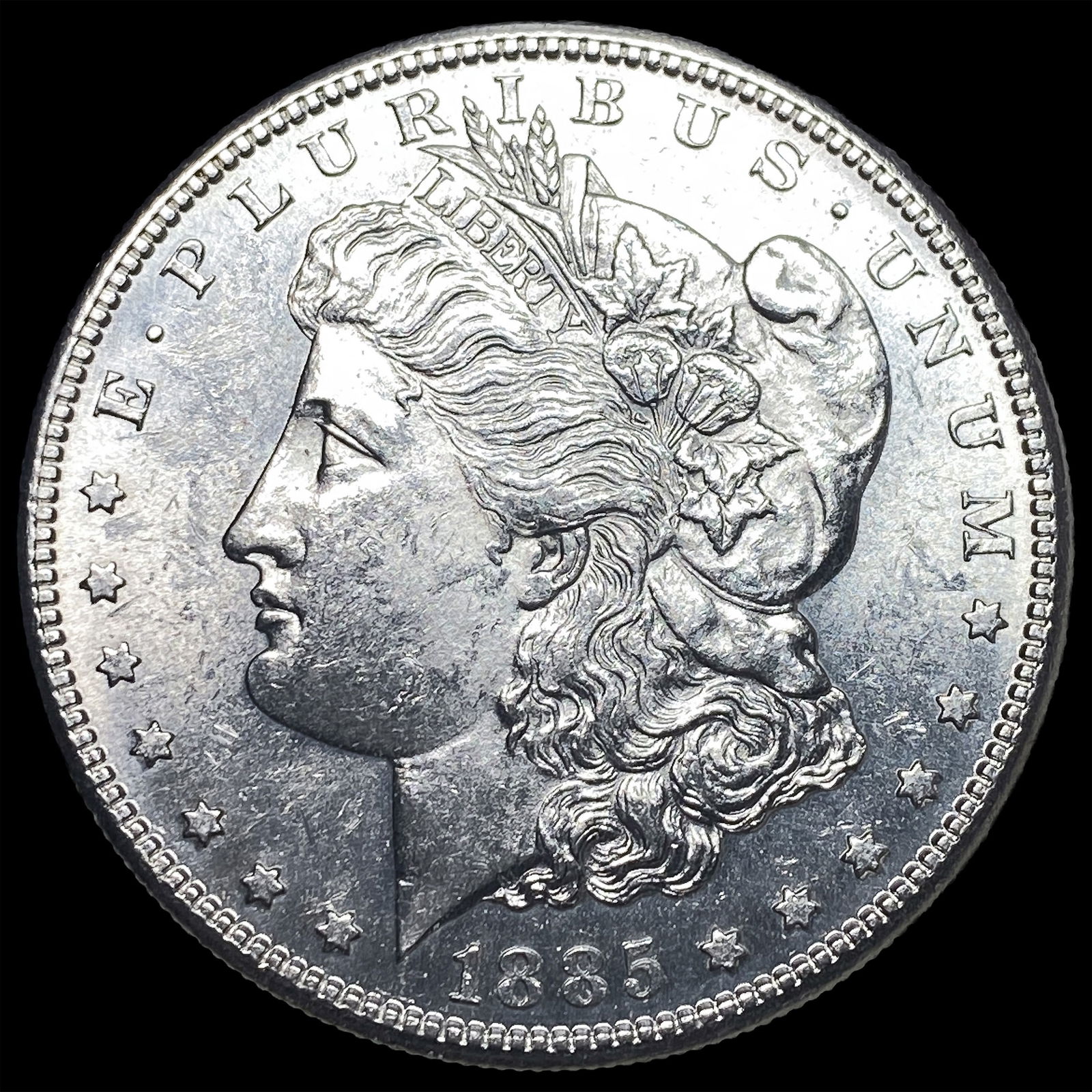 1885-S Silver Morgan Dollar CHOICE BU: 1885-S Silver Morgan Dollar CHOICE BU