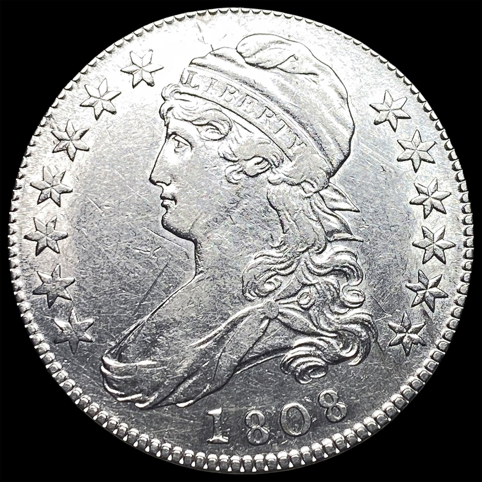 1808 Capped Bust Half Dollar UNCIRCULATED: 1808 Capped Bust Half Dollar UNCIRCULATED