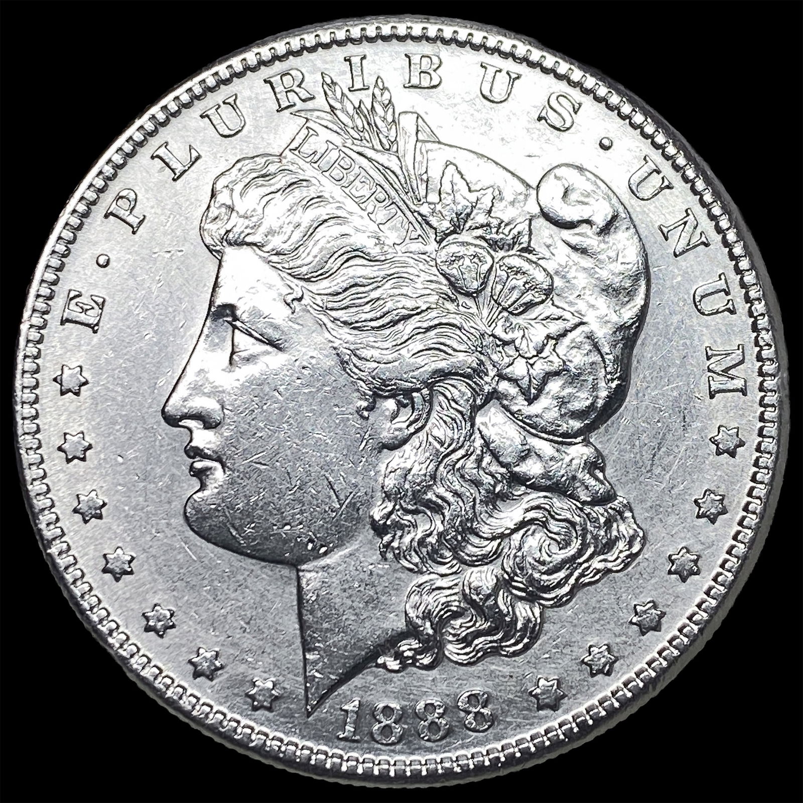 1888-S Silver Morgan Dollar CHOICE AU: 1888-S Silver Morgan Dollar CHOICE AU