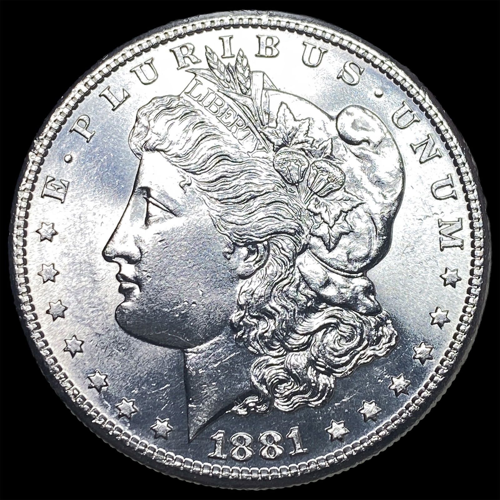 1881 Morgan Silver Dollar GEM BU: 1881 Morgan Silver Dollar GEM BU