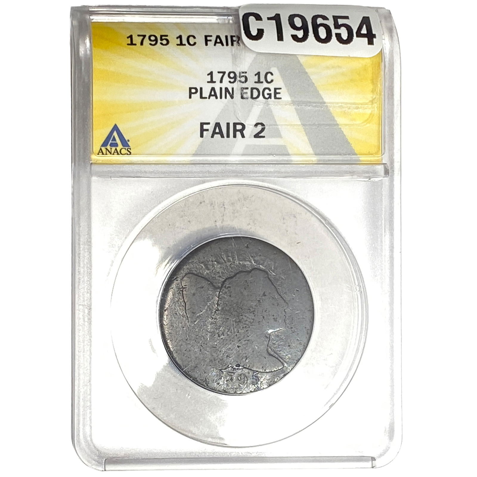 1795 Liberty Cap Large Cent ANACS F2 (1 of 2)