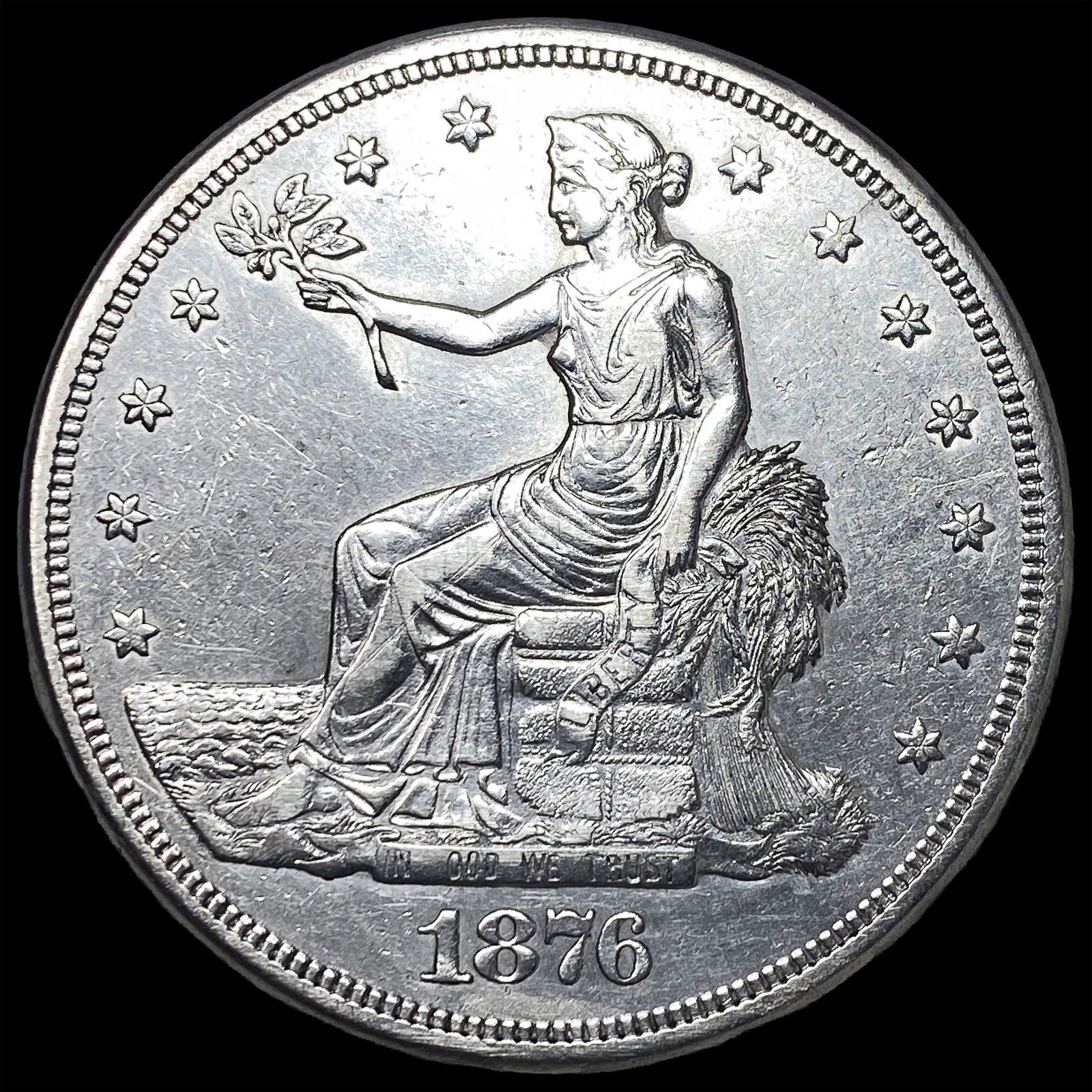 1876-S Silver Trade Dollar UNCIRCULATED (1 of 2)