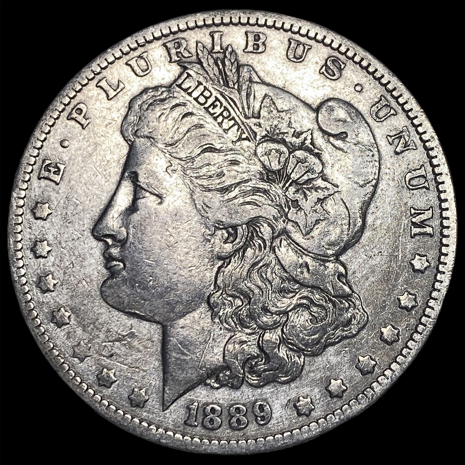 1889-O Silver Morgan Dollar ABOUT UNCIRCULATED (1 of 2)