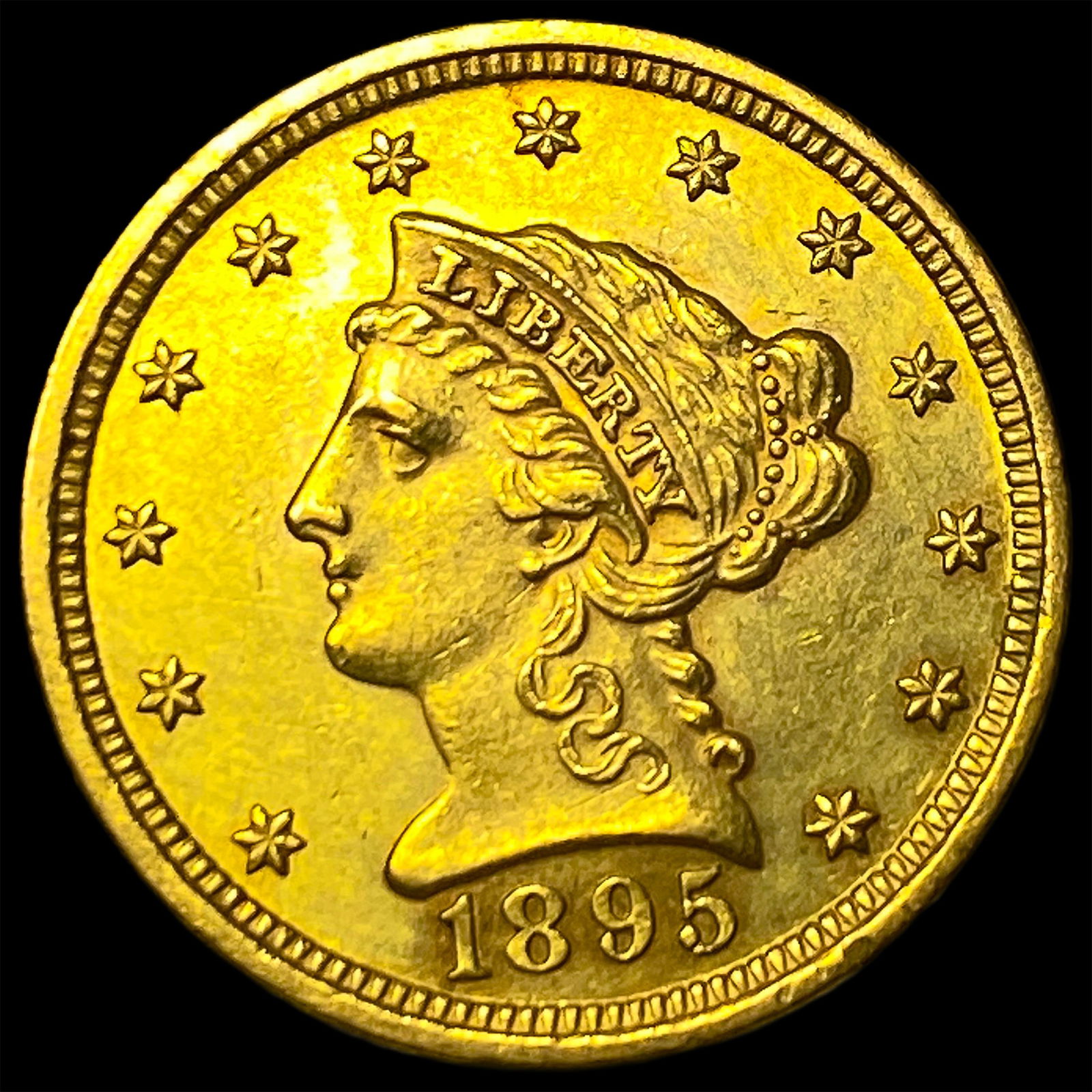 1895 Liberty Head Gold Quarter Eagle $2.50 UNCIRCULATED: 1895 Liberty Head Gold Quarter Eagle $2.50 UNCIRCULATED