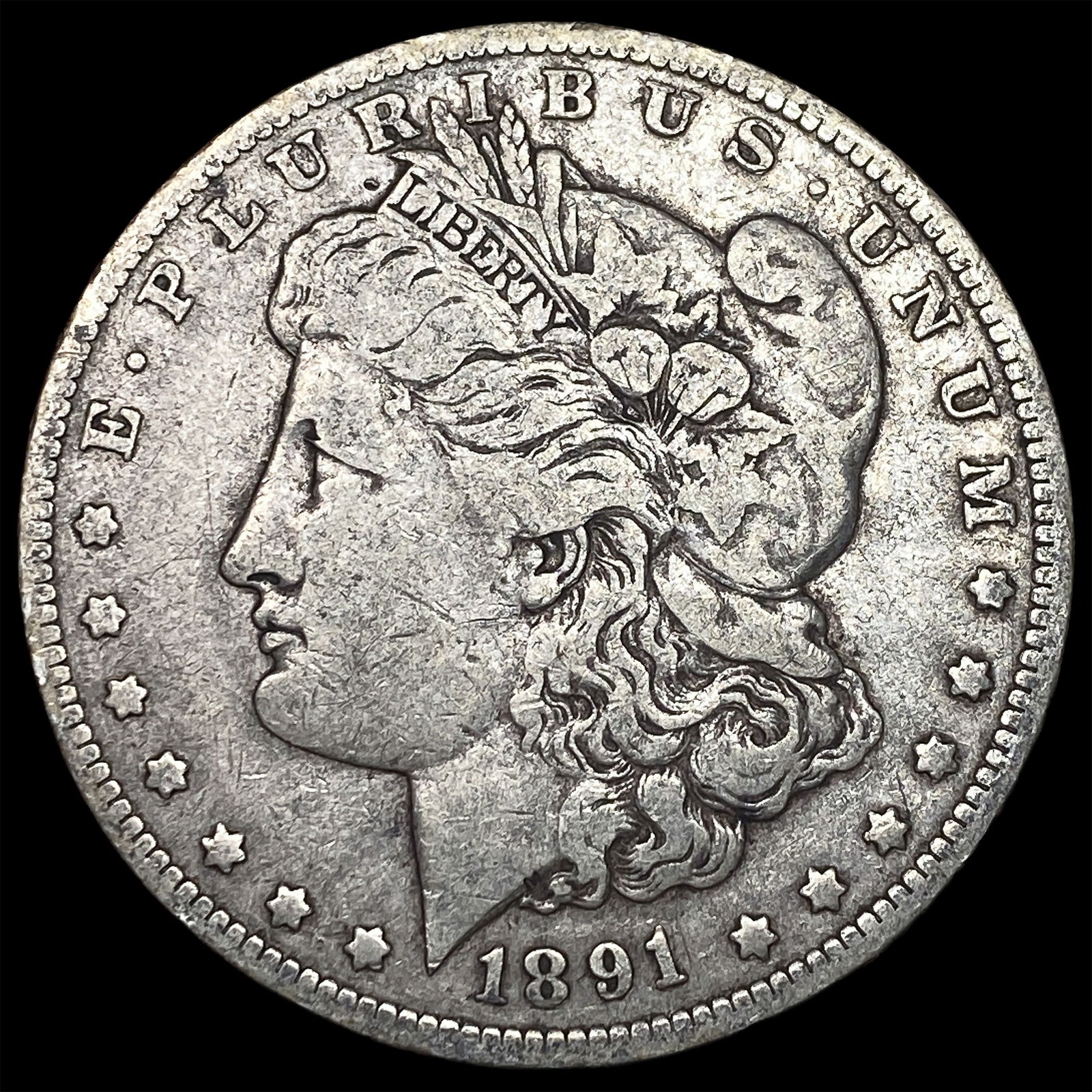 1891-O Silver Morgan Dollar ABOUT UNCIRCULATED: 1891-O Silver Morgan Dollar ABOUT UNCIRCULATED