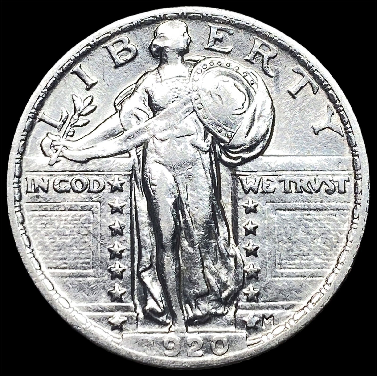1920 Standing Liberty Quarter CHOICE AU: 1920 Standing Liberty Quarter CHOICE AU