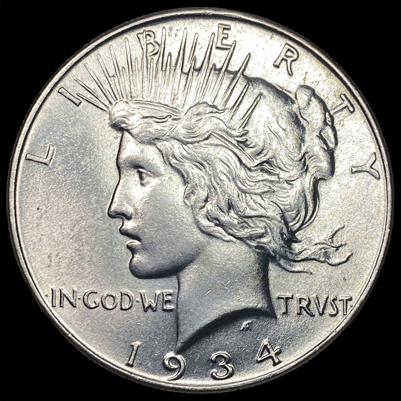 1934 Peace Silver Dollar CHOICE BU: 1934 Peace Silver Dollar CHOICE BU
