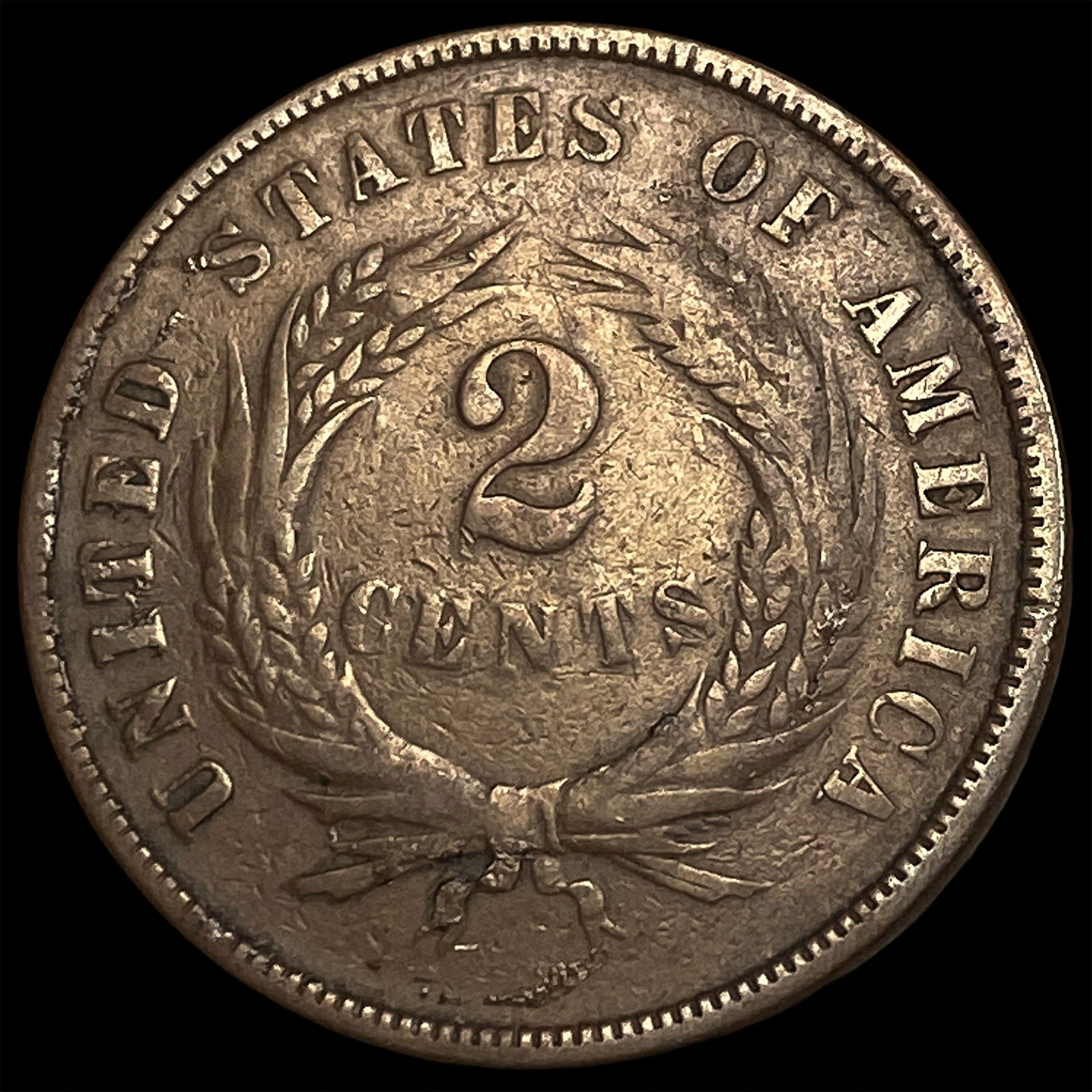 1867 Two-Cent Piece CLOSELY UNCIRCULATED - 2