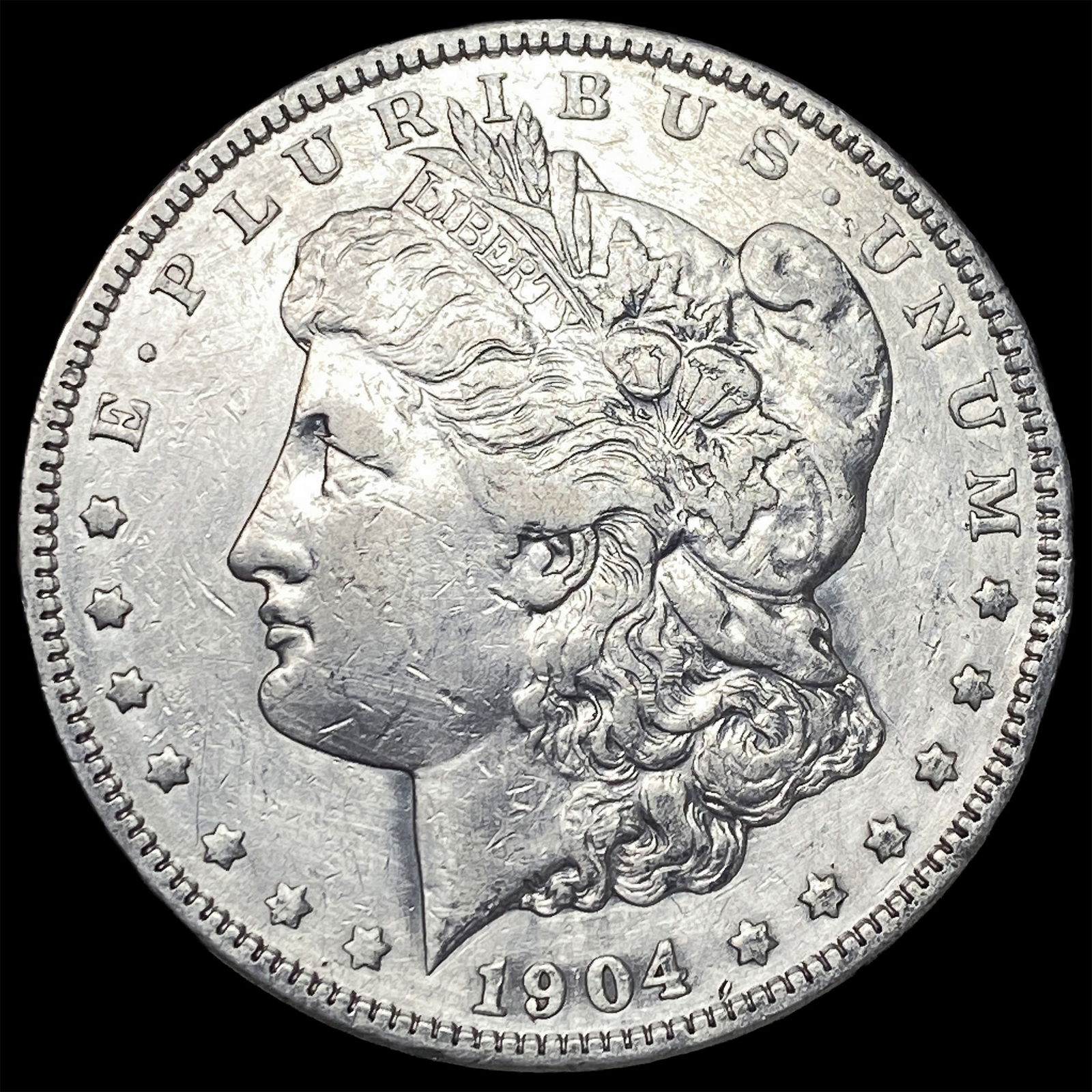 1904-O Silver Morgan Dollar NEARLY UNCIRCULATED: 1904-O Silver Morgan Dollar NEARLY UNCIRCULATED