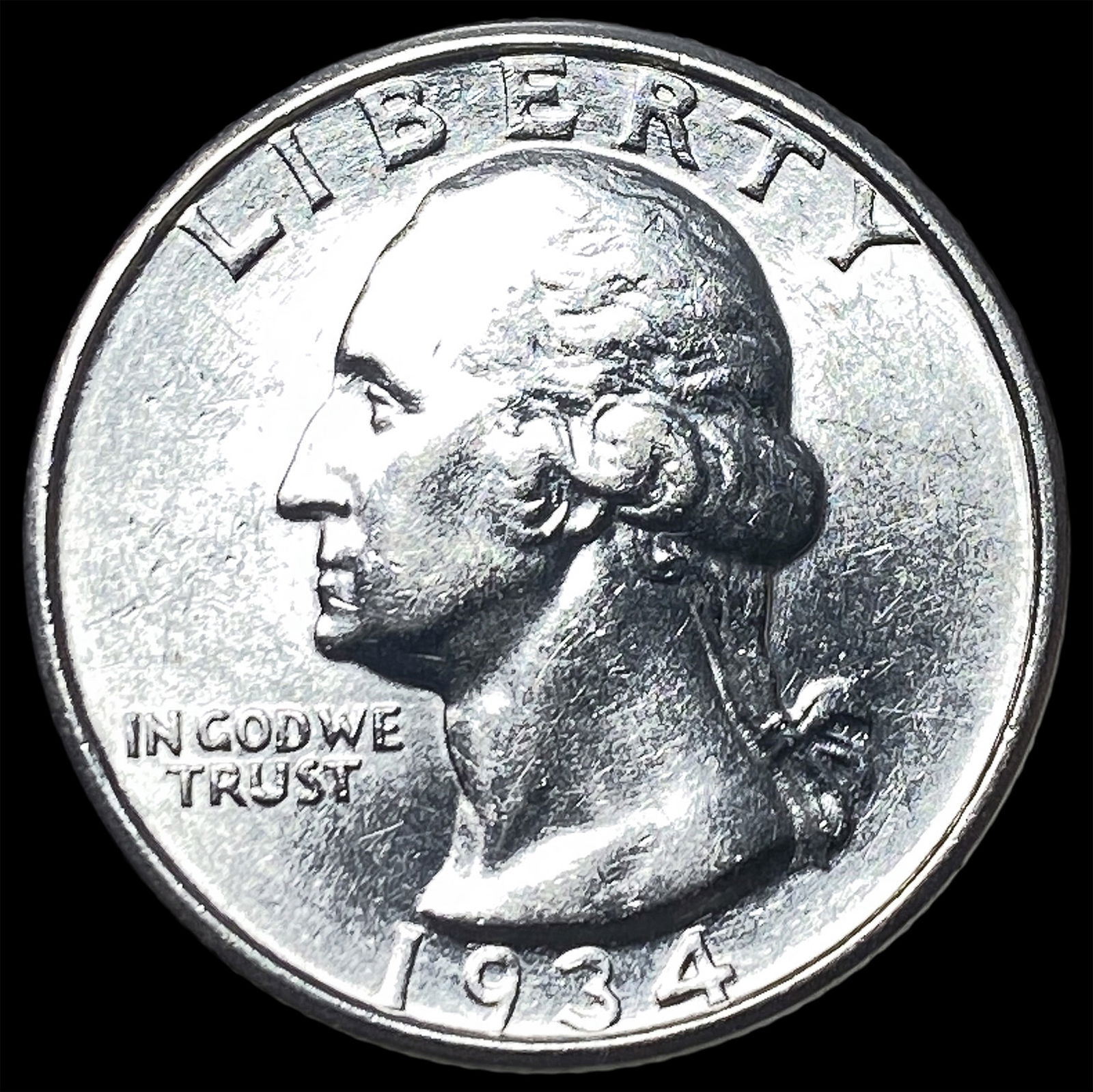 1934-D Silver Washington Quarter UNCIRCULATED: 1934-D Silver Washington Quarter UNCIRCULATED