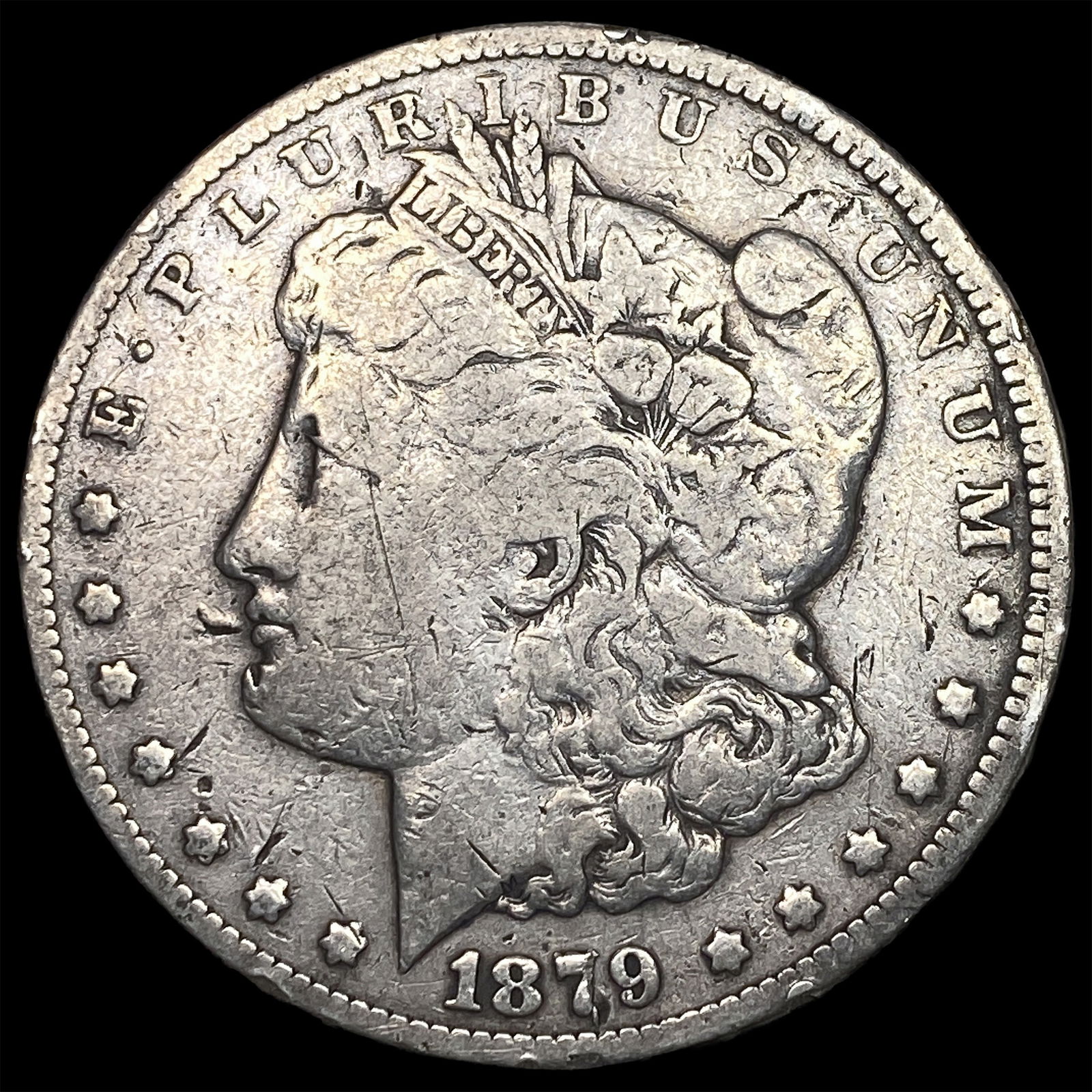 1879-S Silver Morgan Dollar NEARLY UNCIRCULATED: 1879-S Silver Morgan Dollar NEARLY UNCIRCULATED