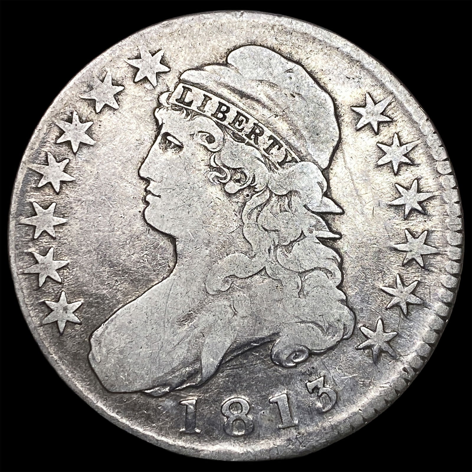 1813 Capped Bust Half Dollar LIGHTLY CIRCULATED (1 of 2)