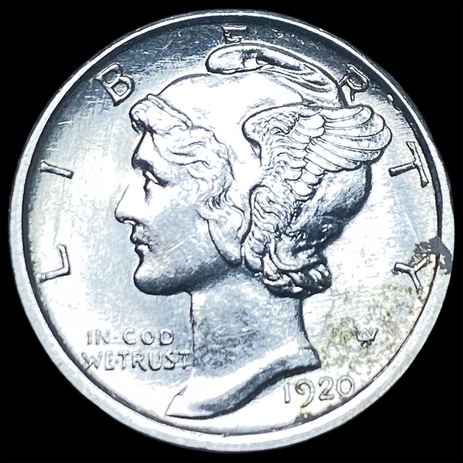 1920-S Silver Mercury Dime UNCIRCULATED: 1920-S Silver Mercury Dime UNCIRCULATED