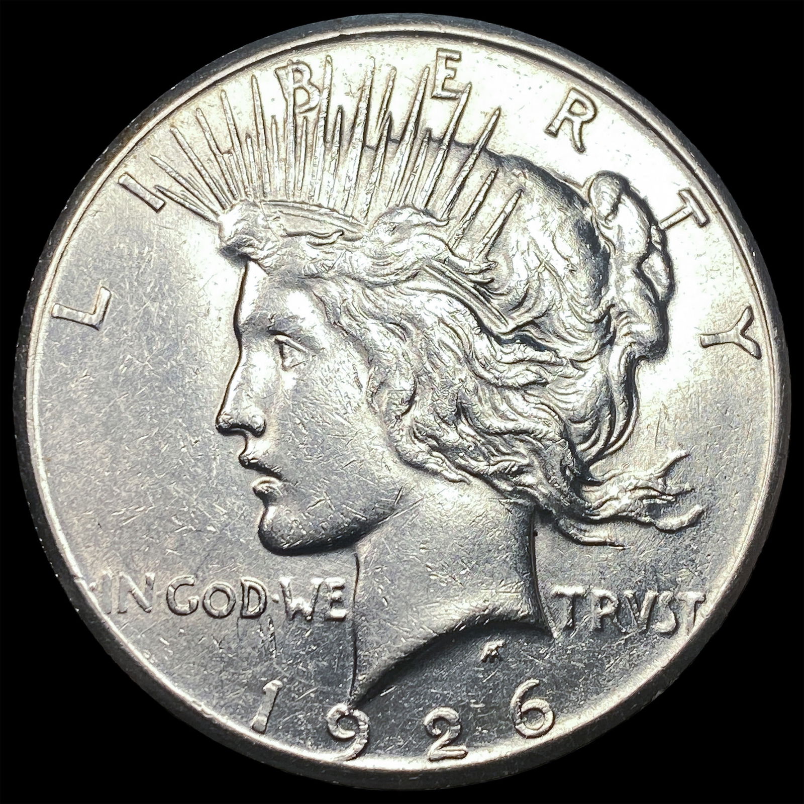 1926 Silver Peace Dollar CHOICE AU: 1926 Silver Peace Dollar CHOICE AU
