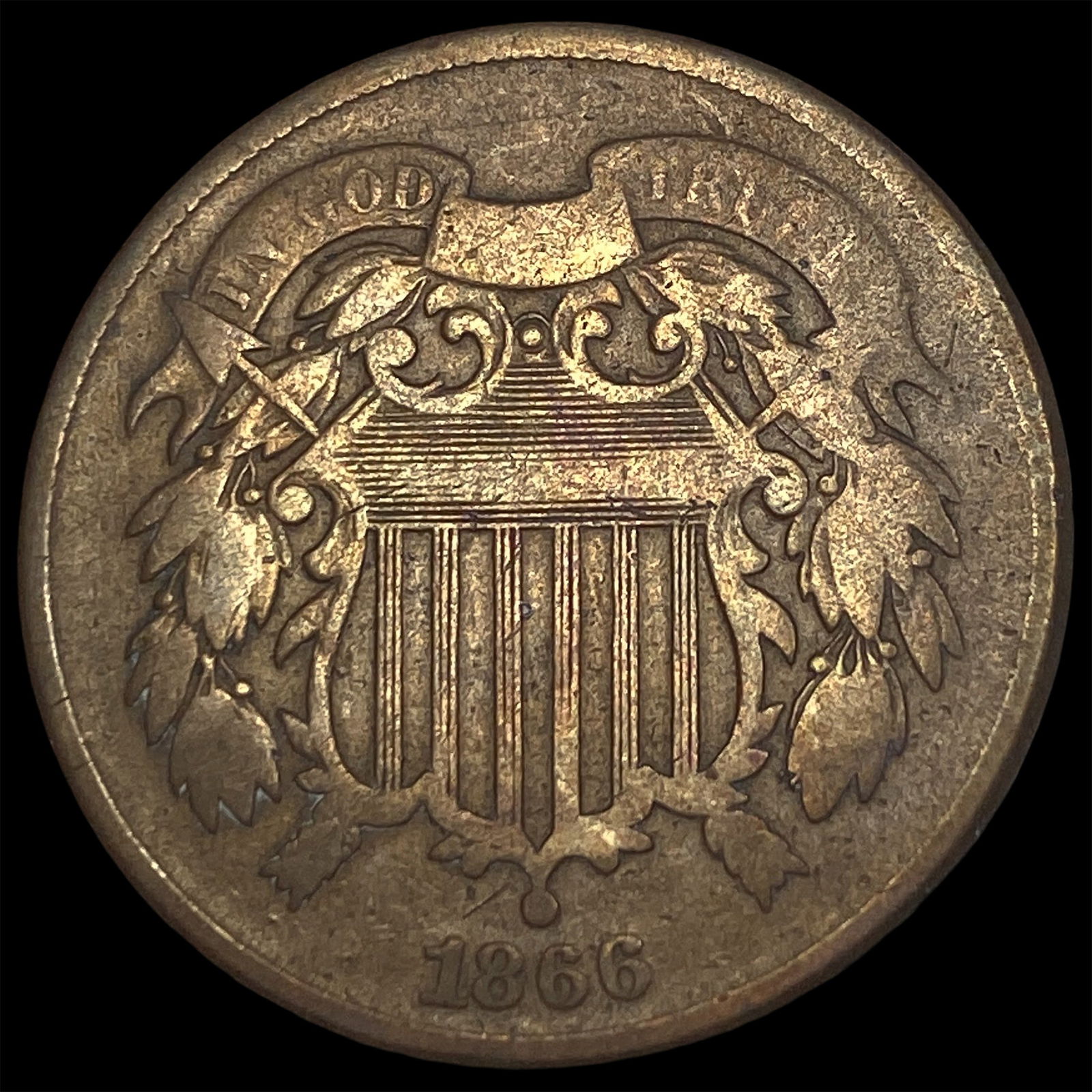 1866 Two-Cent Piece CLOSELY UNCIRCULATED (1 of 2)