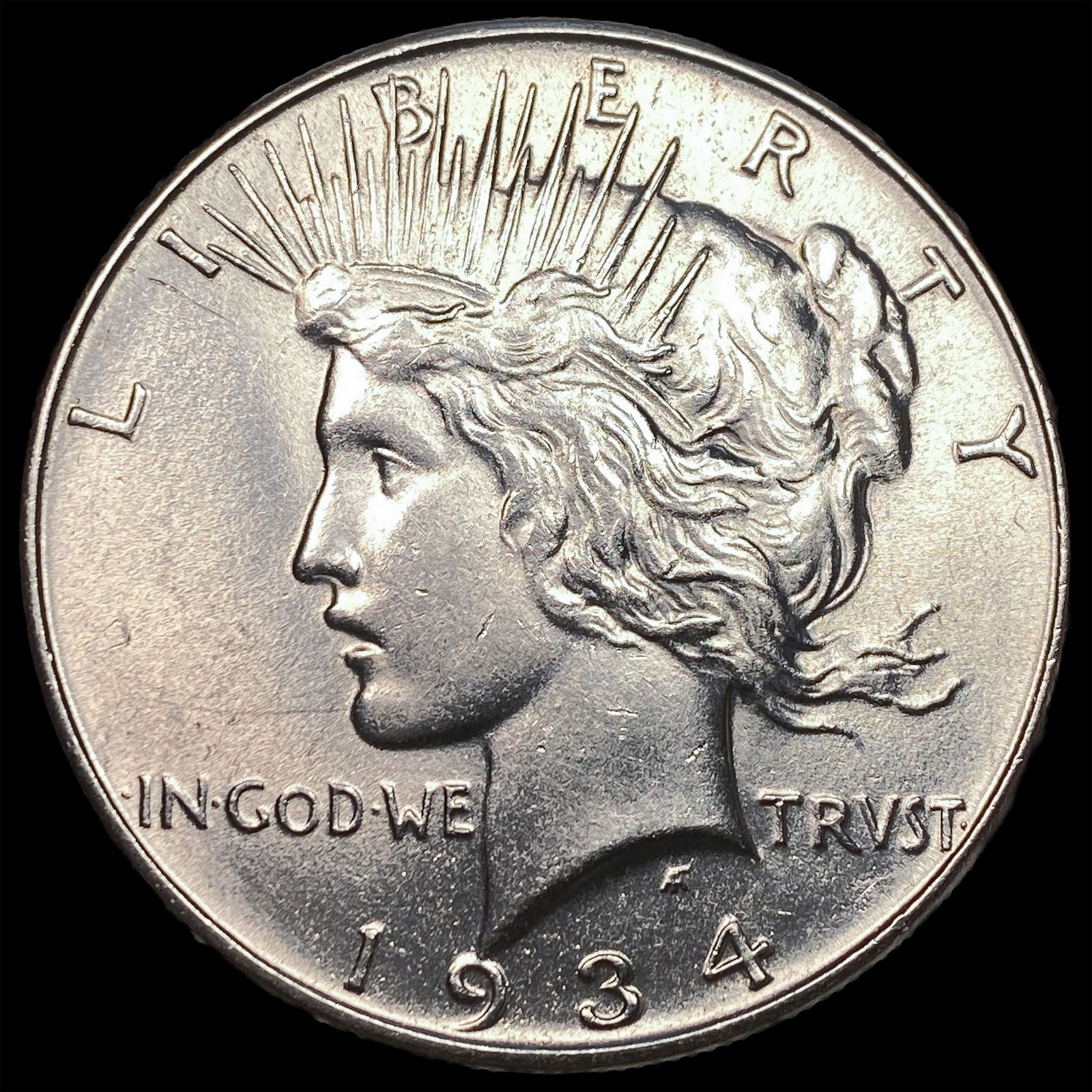 1934 Peace Silver Dollar GEM BU: 1934 Peace Silver Dollar GEM BU
