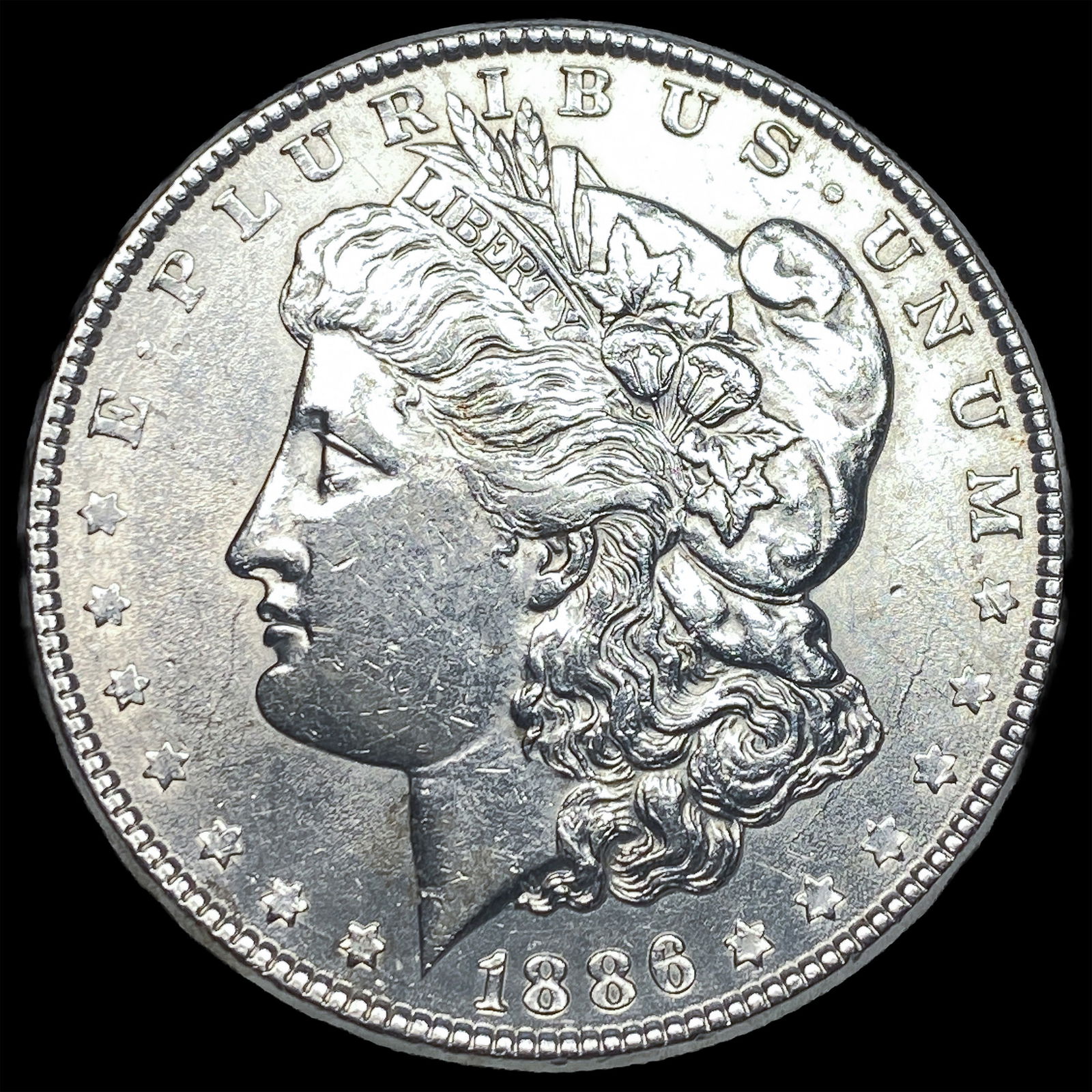 1886 Morgan Silver Dollar CHOICE AU: 1886 Morgan Silver Dollar CHOICE AU