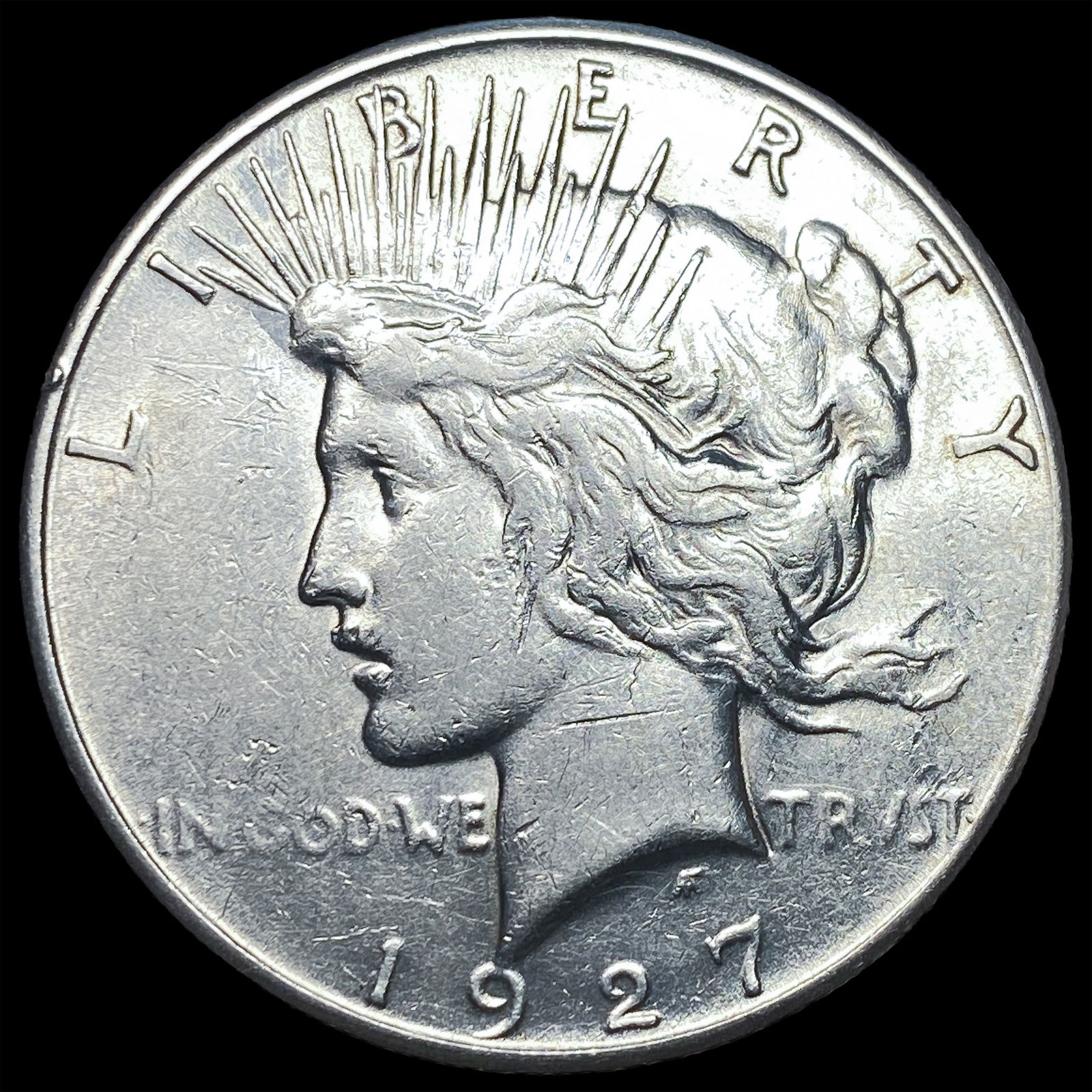 1927 Silver Peace Dollar CHOICE AU: 1927 Silver Peace Dollar CHOICE AU