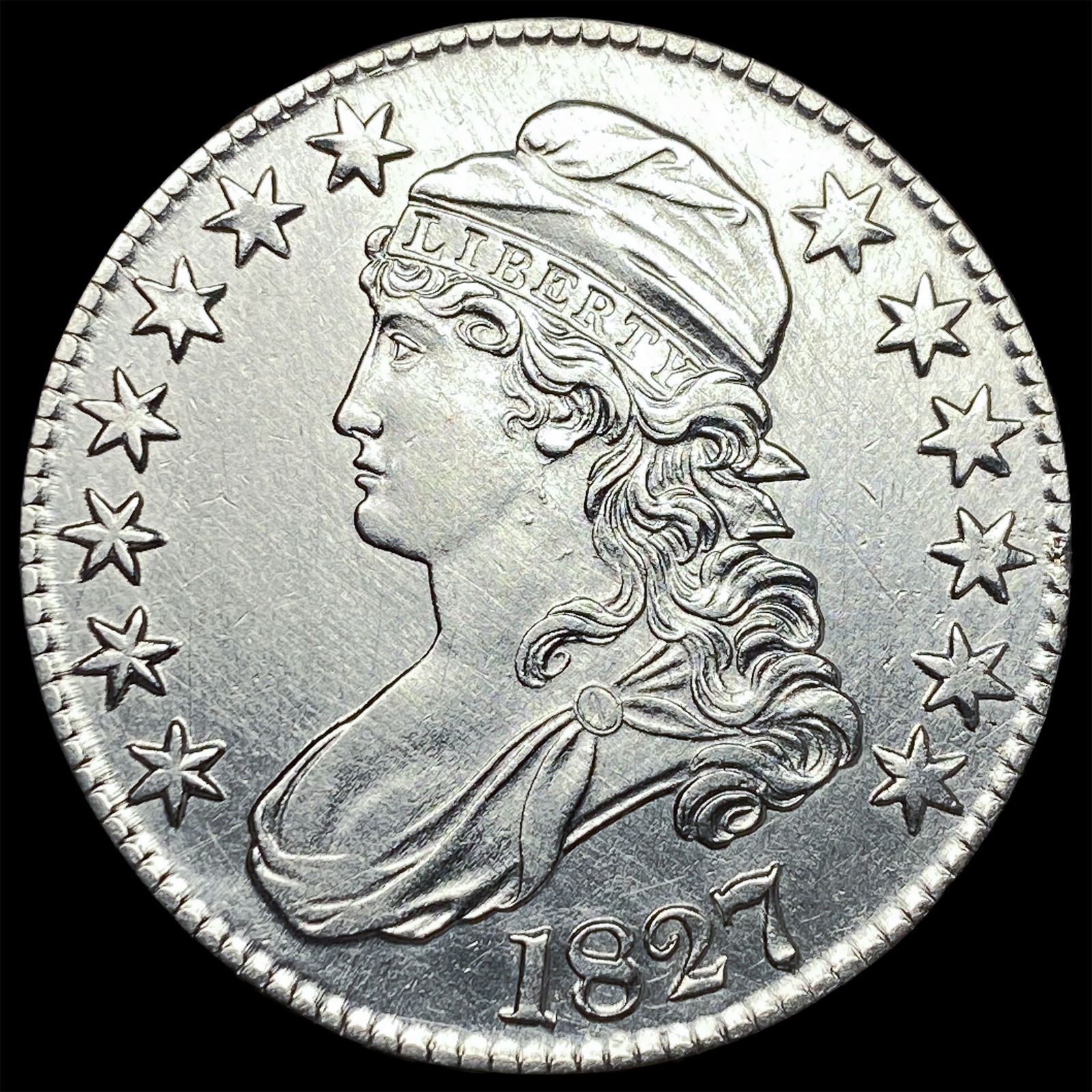 1827 Capped Bust Half Dollar HIGH GRADE: 1827 Capped Bust Half Dollar HIGH GRADE