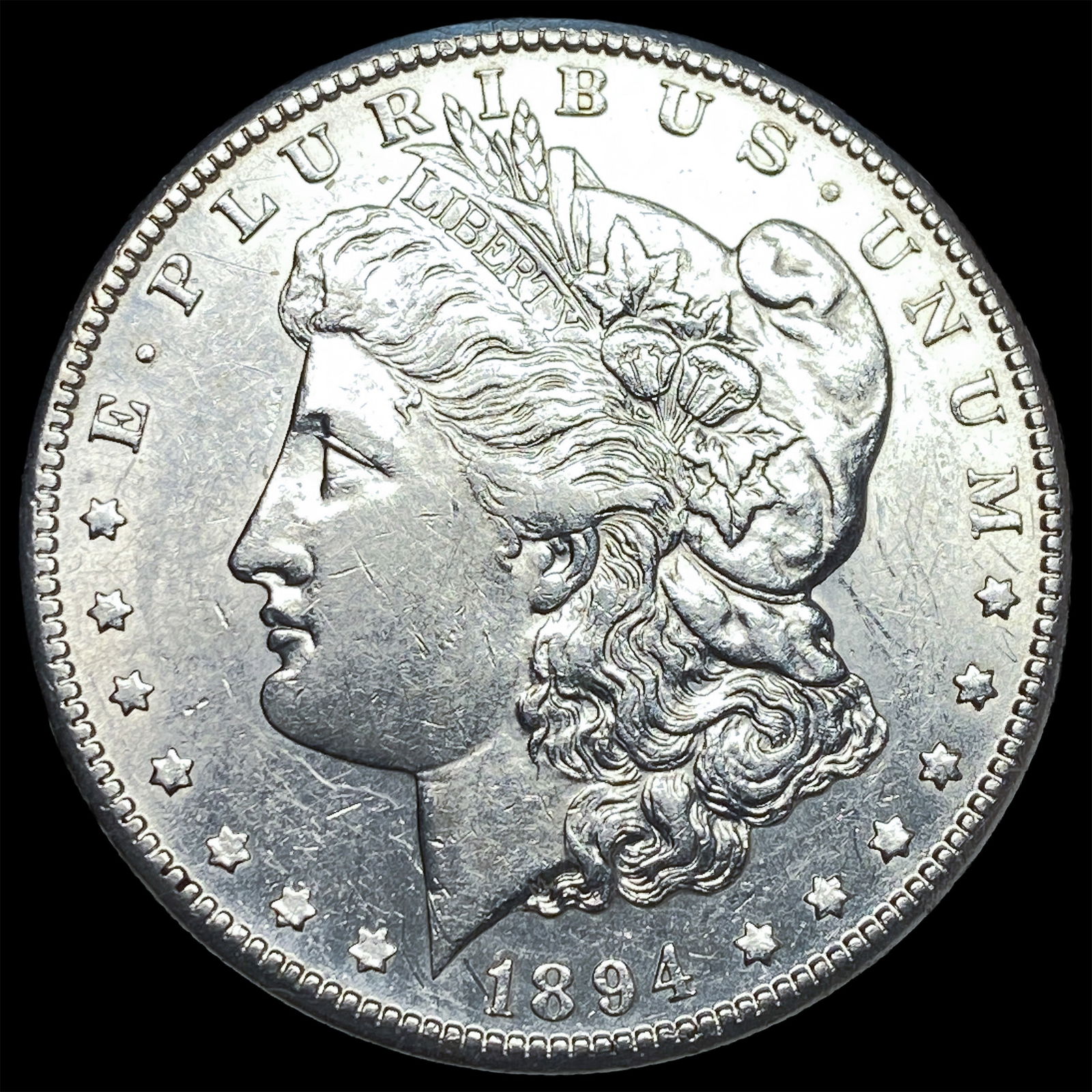1894-S Silver Morgan Dollar CHOICE AU: 1894-S Silver Morgan Dollar CHOICE AU