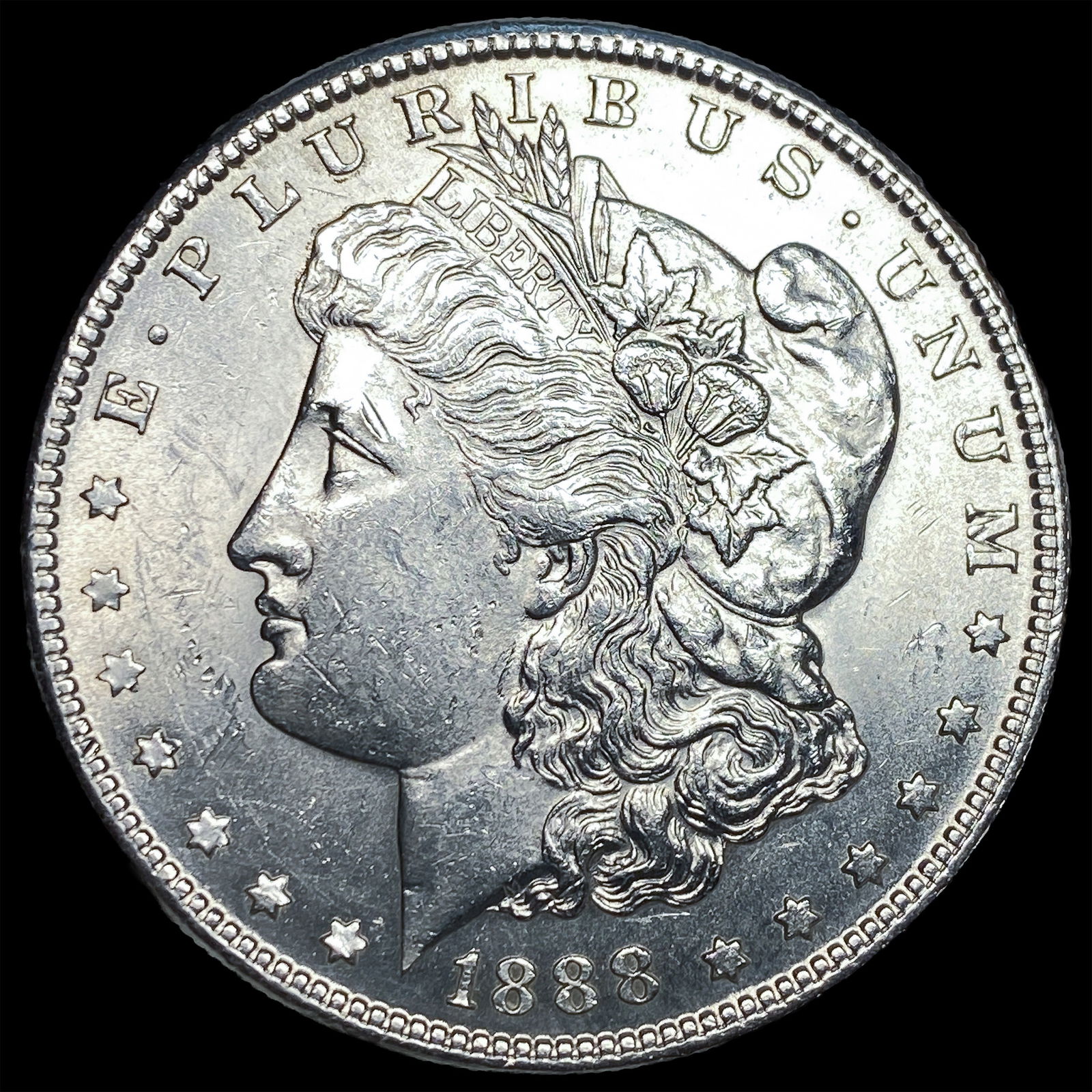 1888 Morgan Silver Dollar GEM BU: 1888 Morgan Silver Dollar GEM BU