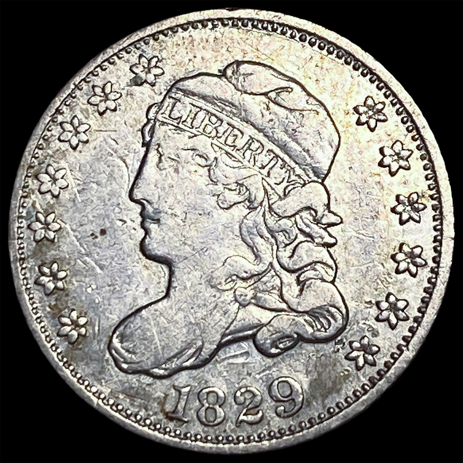 1829 Capped Bust Half Dime NICELY CIRCULATED (1 of 2)