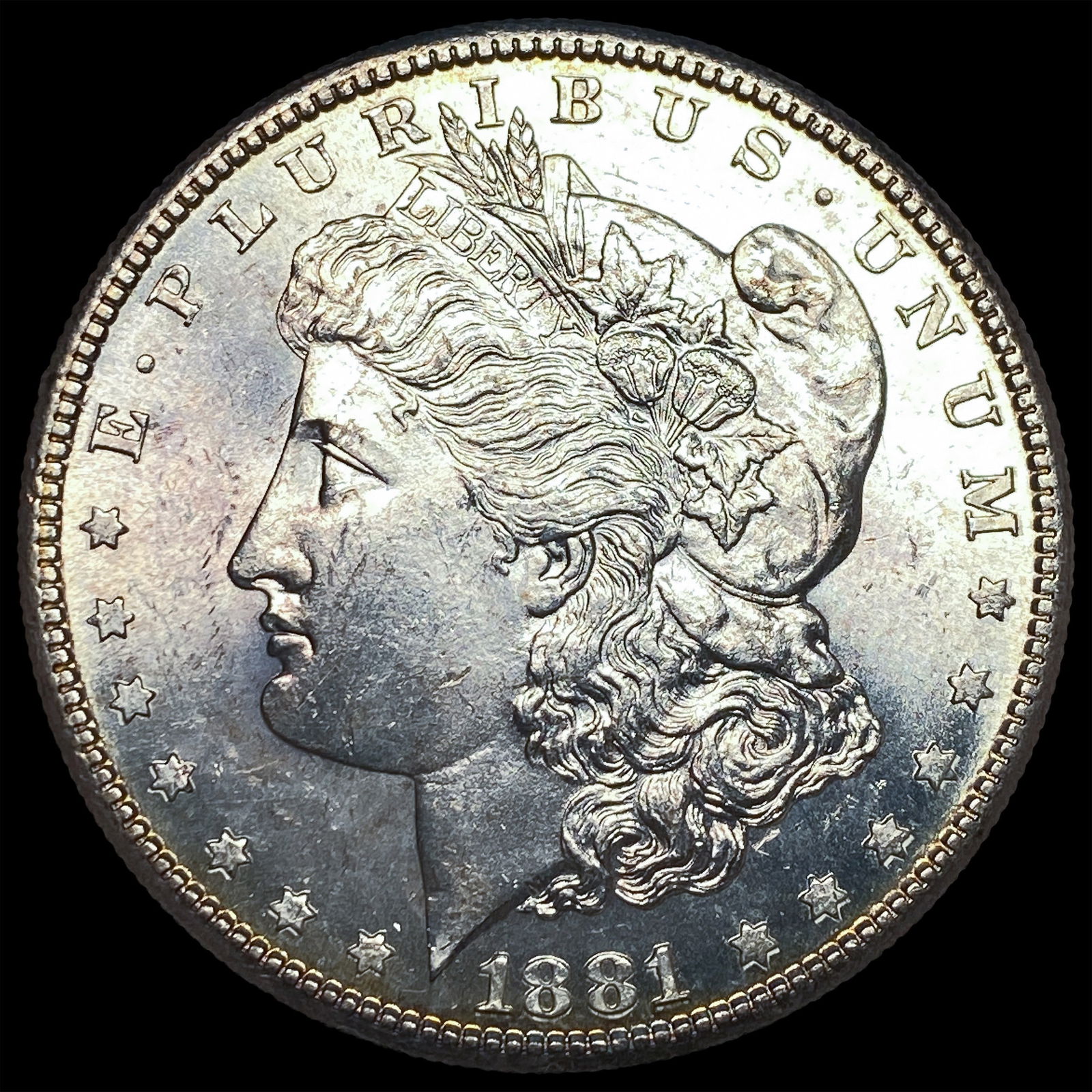 1881-S Silver Morgan Dollar CHOICE AU: 1881-S Silver Morgan Dollar CHOICE AU