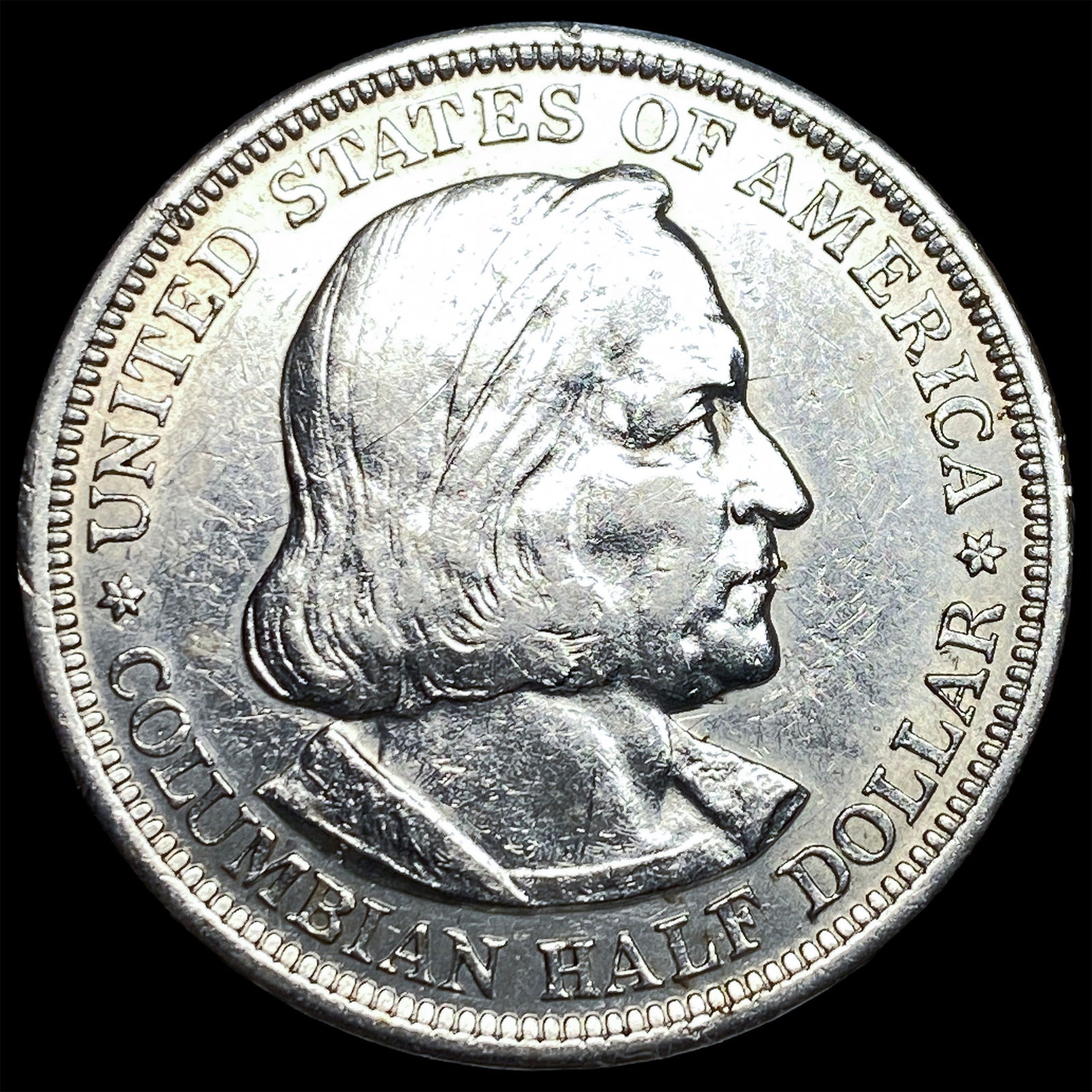 1893 Silver Columbian Half Dollar CLOSELY UNCIRCULATED: 1893 Silver Columbian Half Dollar CLOSELY UNCIRCULATED