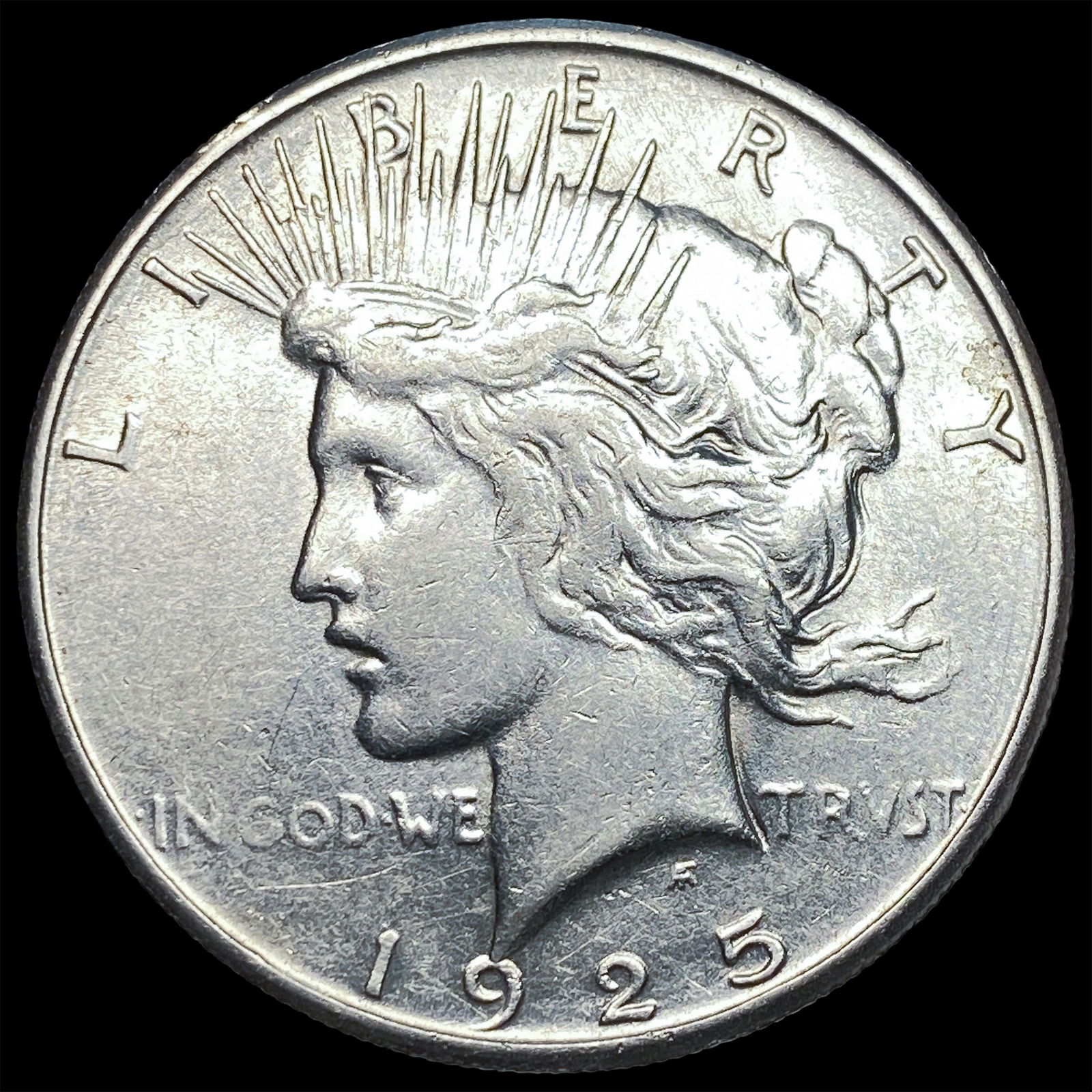 1925-S Silver Peace Dollar CHOICE AU (1 of 2)