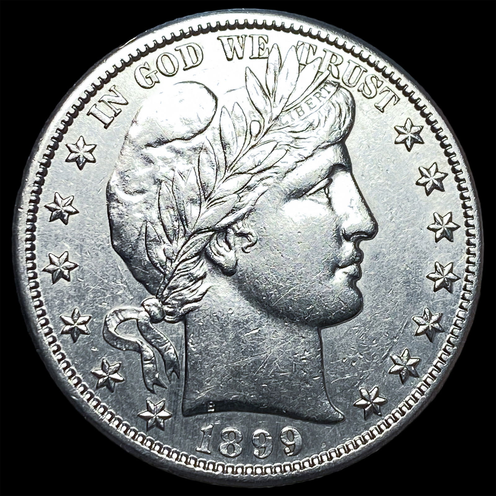 1899-S Silver Barber Half Dollar UNCIRCULATED: 1899-S Silver Barber Half Dollar UNCIRCULATED