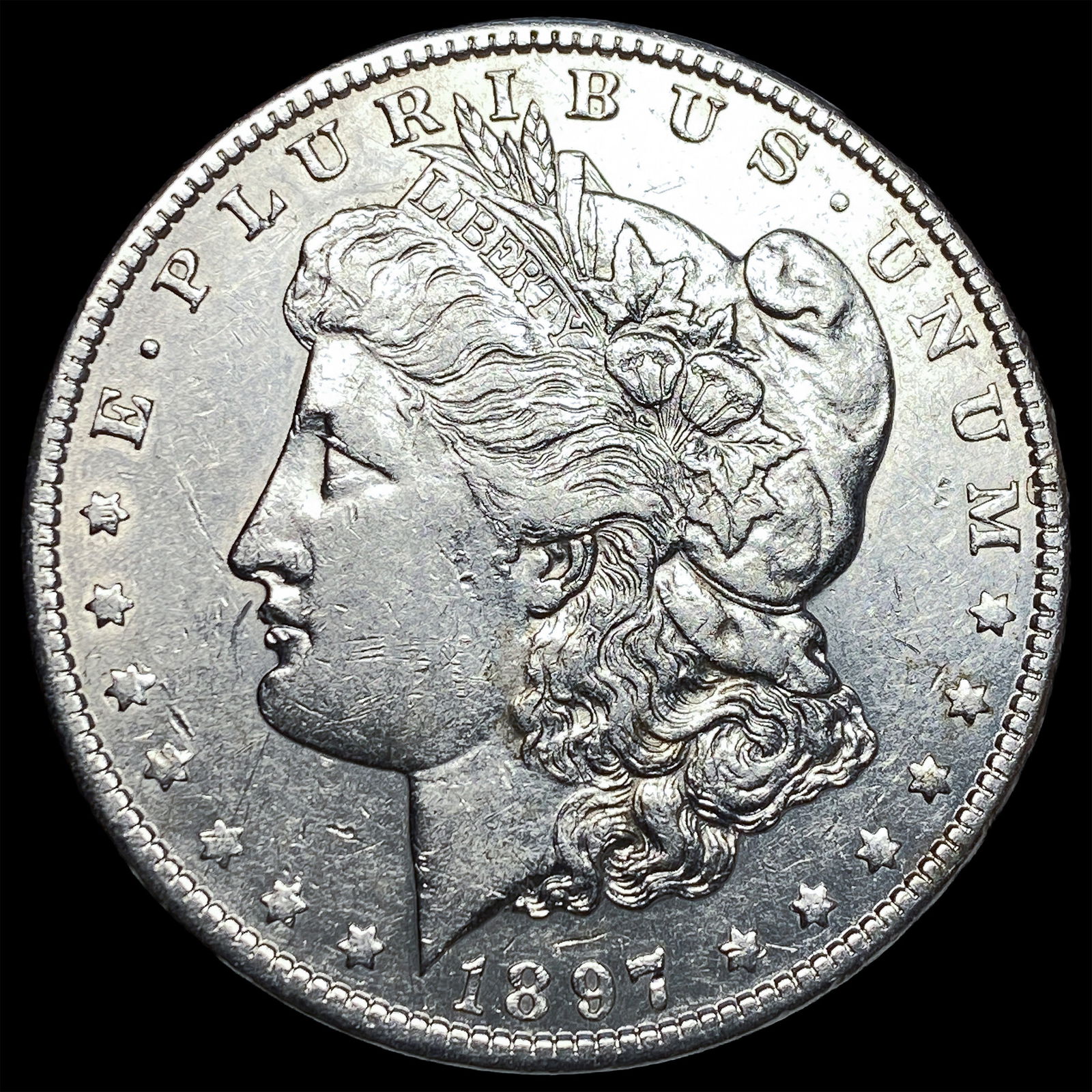 1897-S Silver Morgan Dollar CLOSELY UNCIRCULATED: 1897-S Silver Morgan Dollar CLOSELY UNCIRCULATED