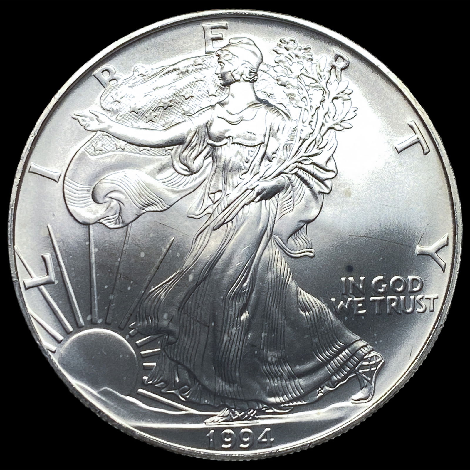 1994 1 oz Silver American Eagle $1 GEM BU (1 of 2)
