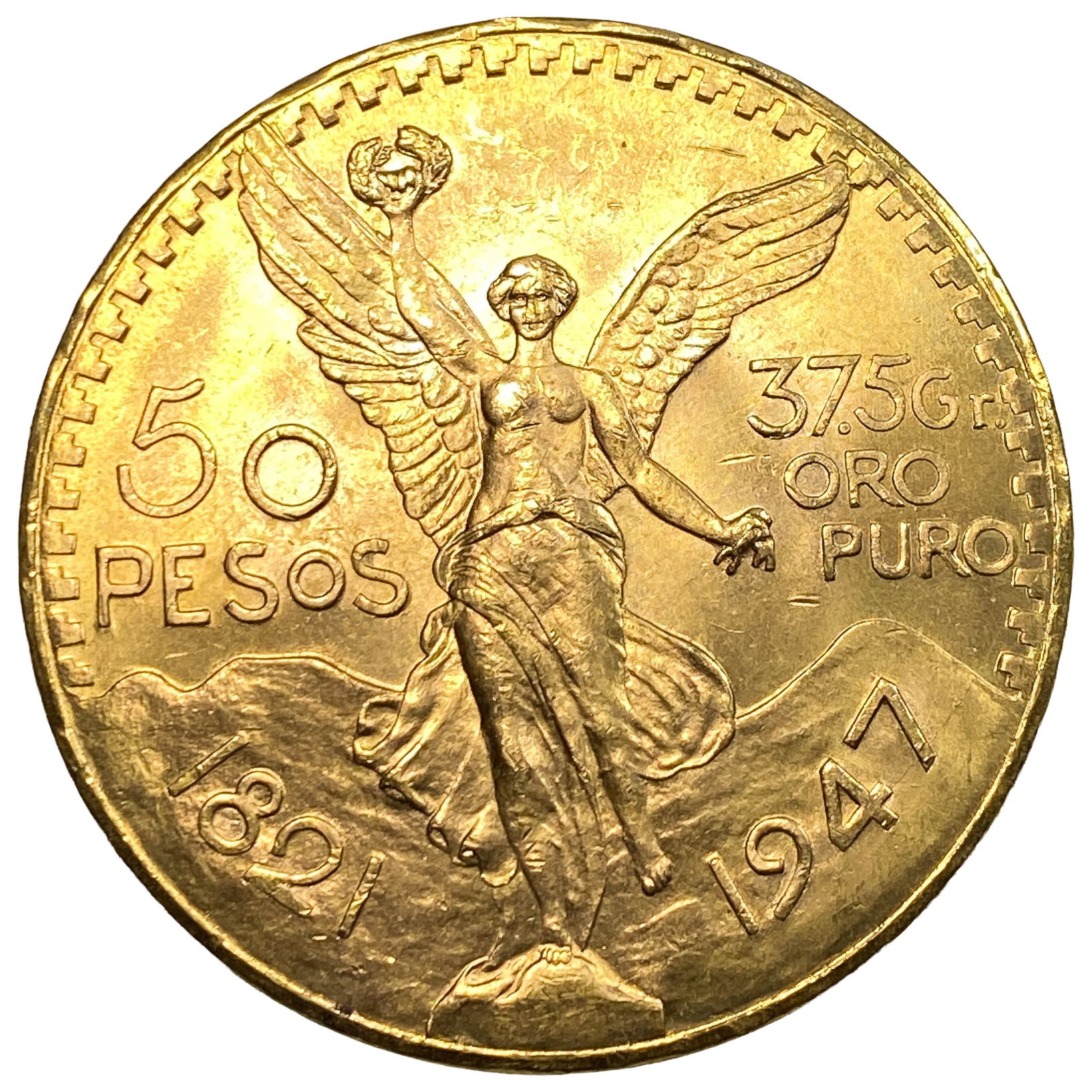 1947 Gold 50 Pesos: 1947 Gold 50 Pesos
