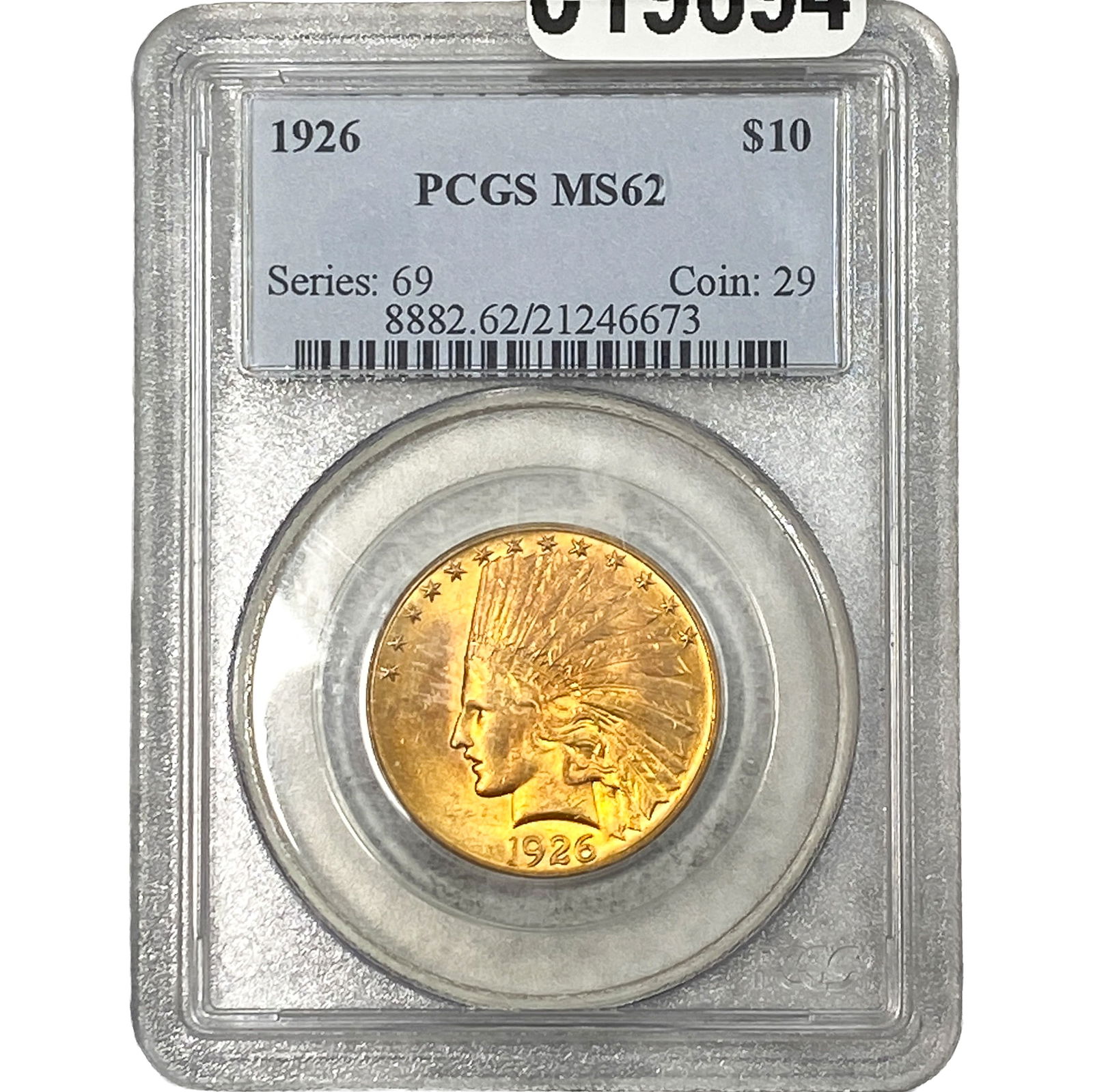 1926 $10 Gold Eagle PCGS MS62: 1926 $10 Gold Eagle PCGS MS62