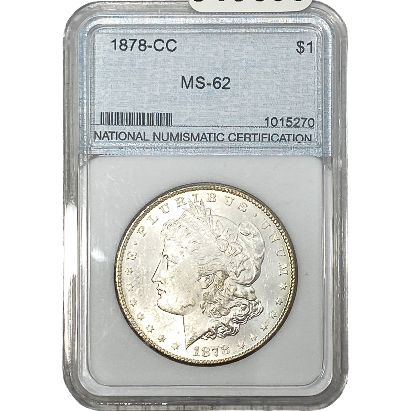 1878-CC Morgan Silver Dollar NNC MS62: 1878-CC Morgan Silver Dollar NNC MS62