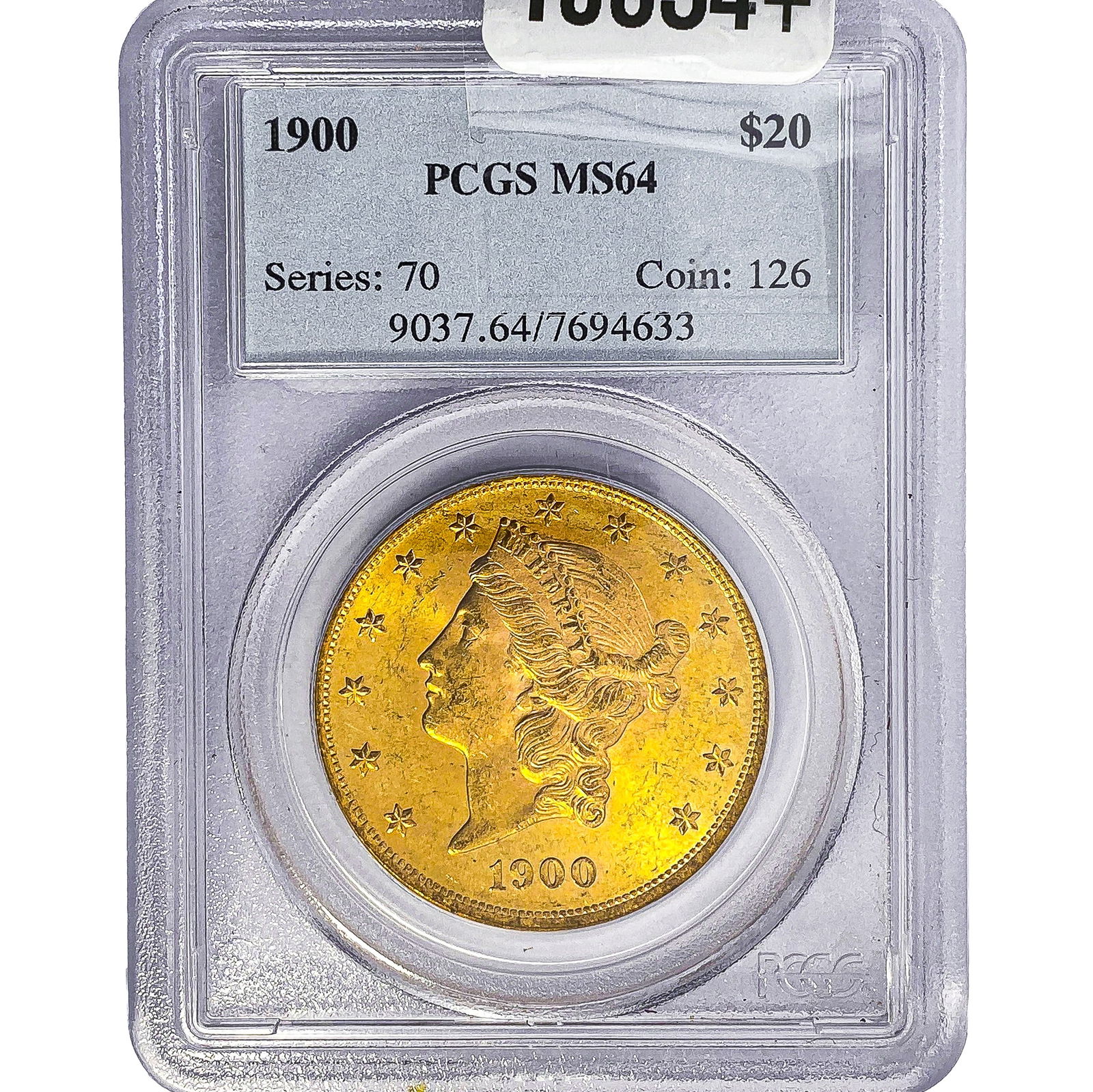 1900 $20 Gold Double Eagle PCGS MS64: 1900 $20 Gold Double Eagle PCGS MS64