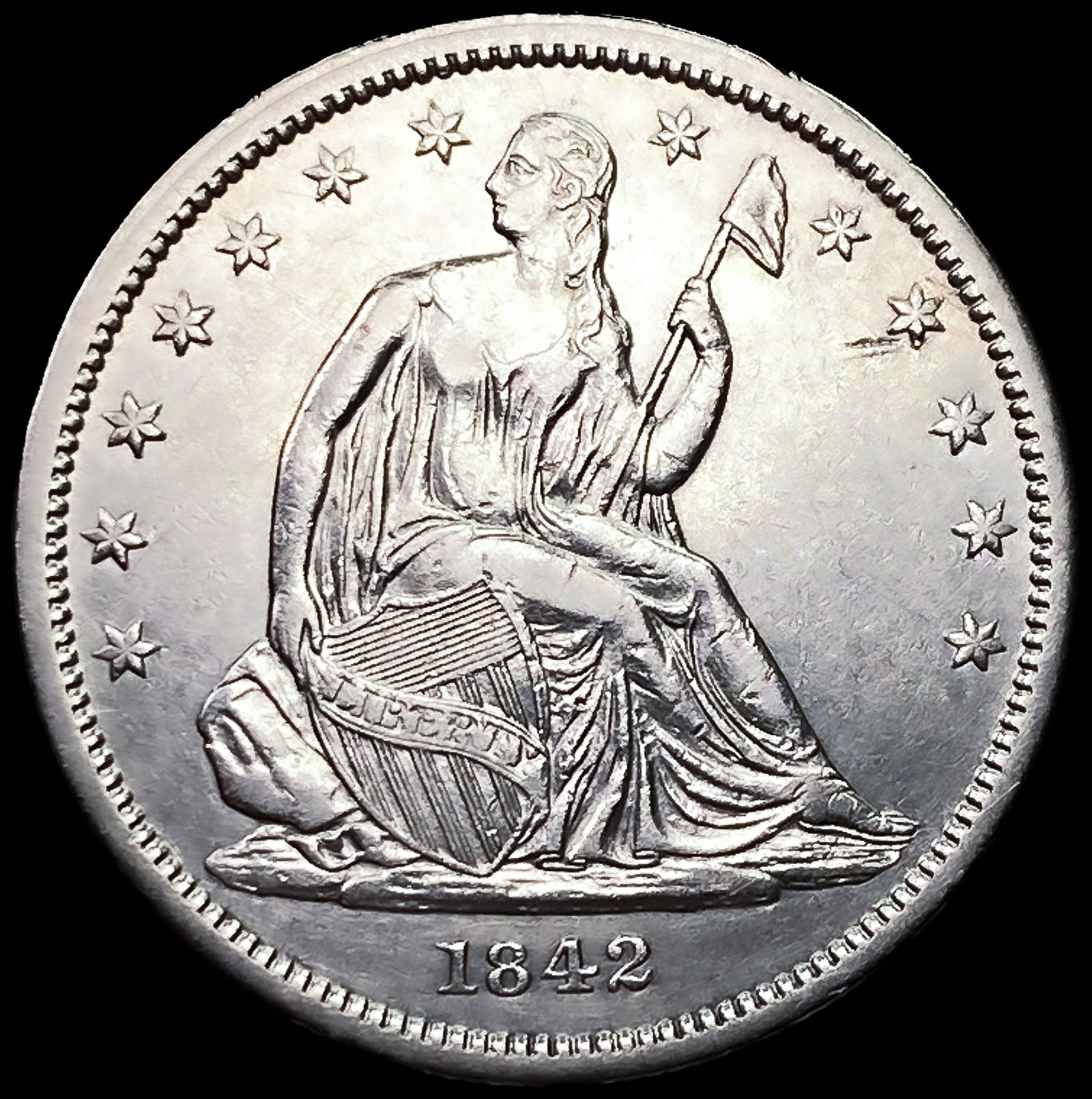 1842 Seated Liberty Half Dollar: 1842 Seated Liberty Half Dollar