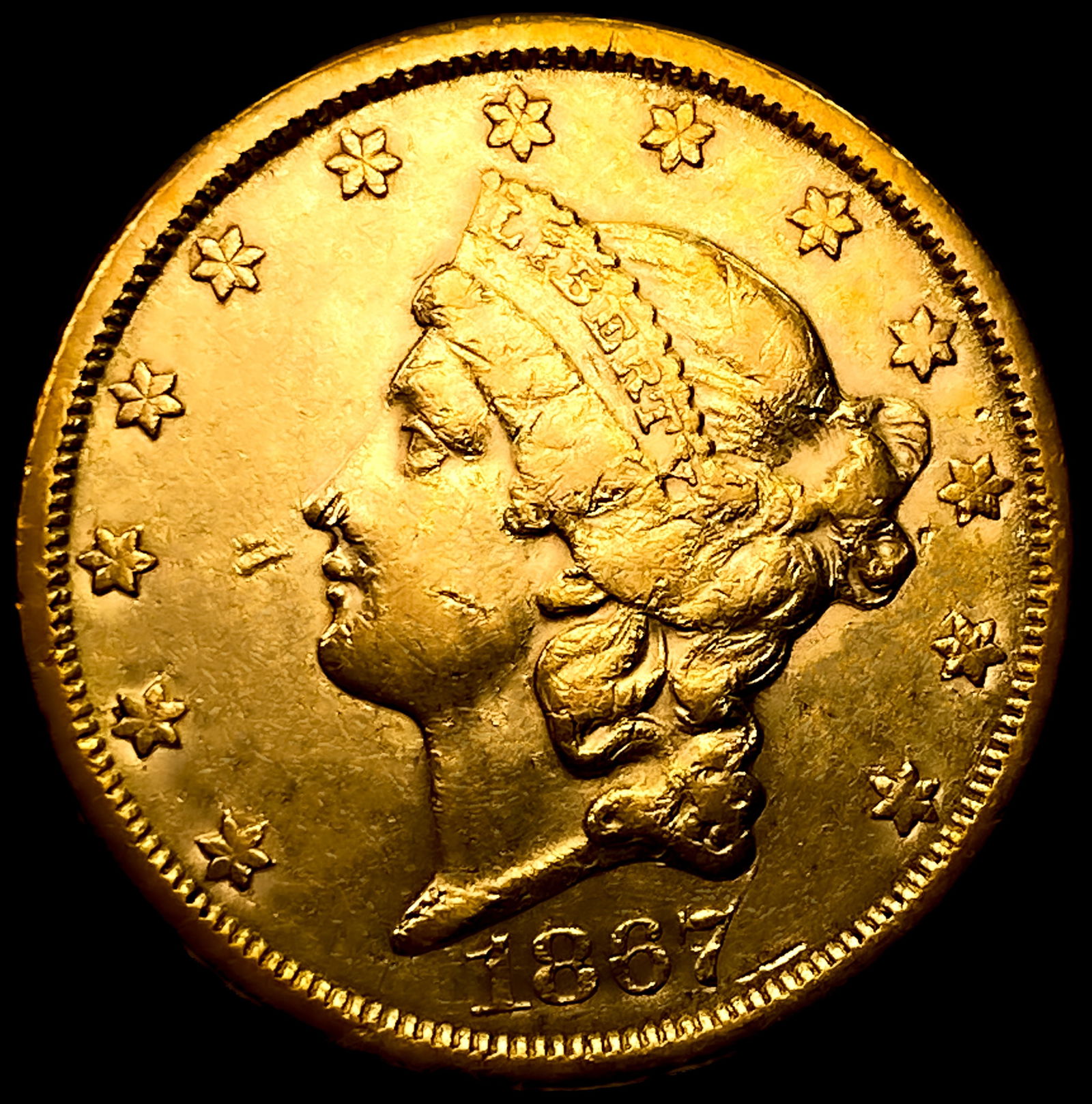 1867-S $20 Gold Double Eagle: 1867-S $20 Gold Double Eagle